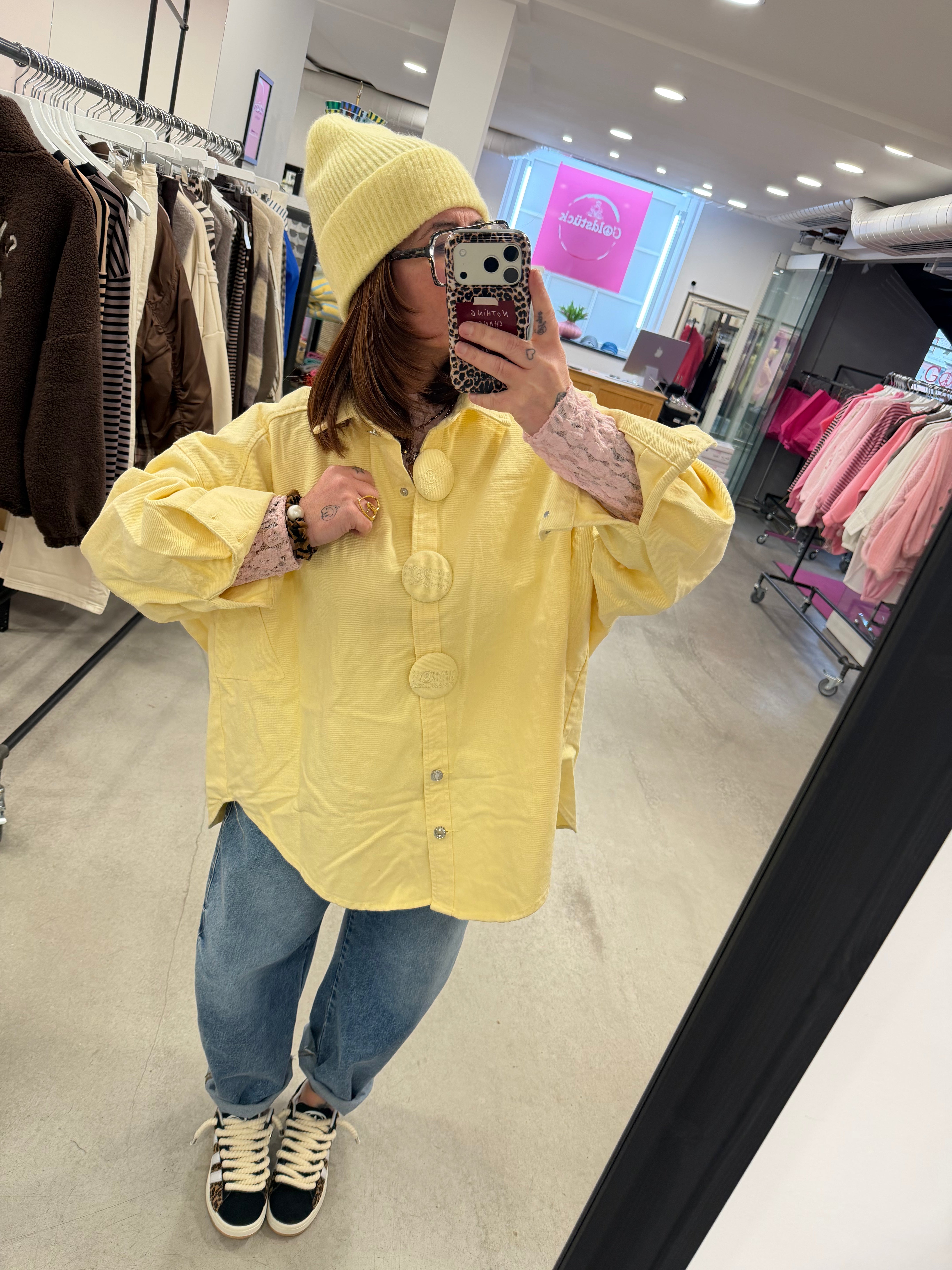 Bluse 6 denim yellow