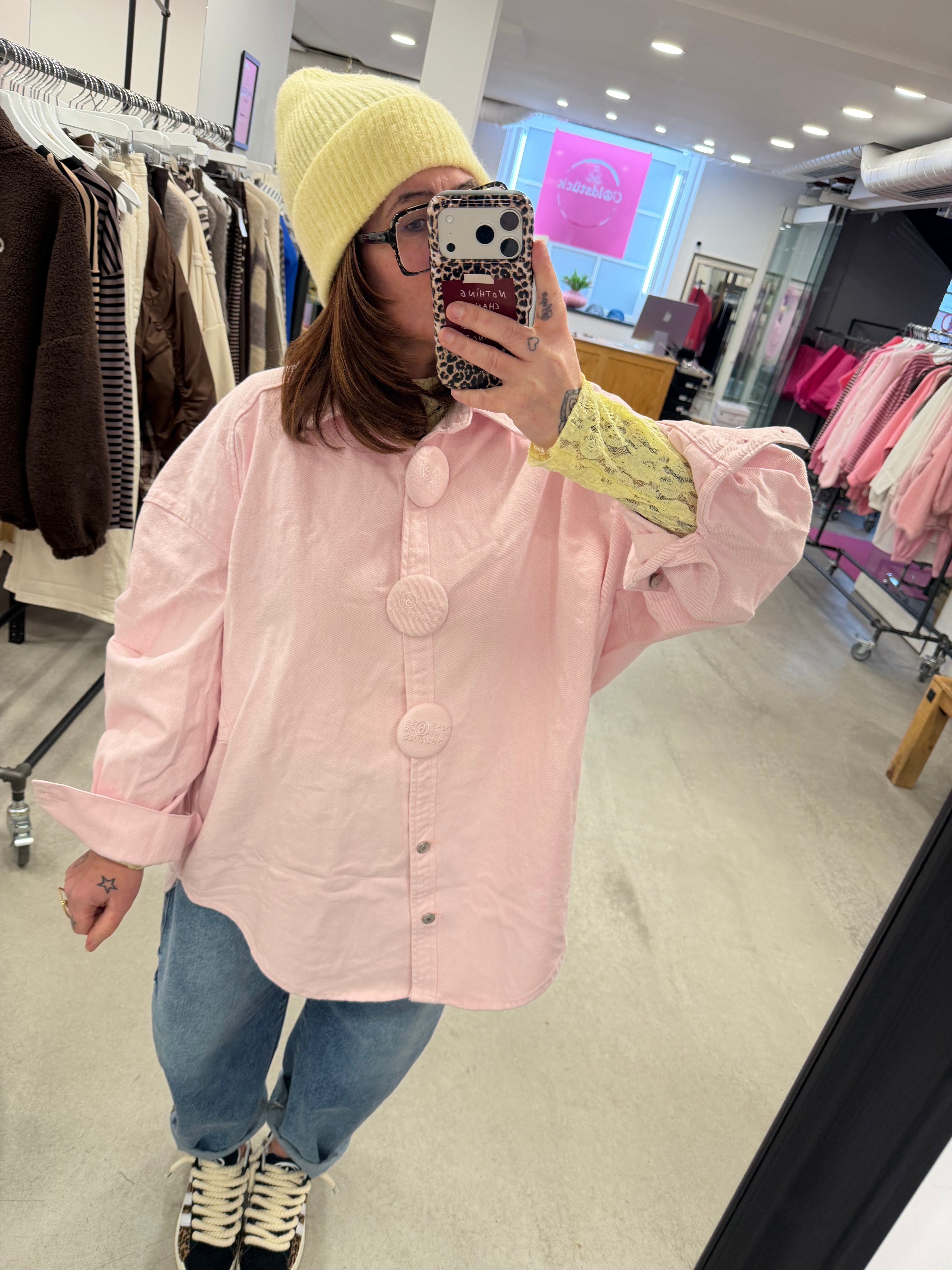 Bluse 6 denim rosa