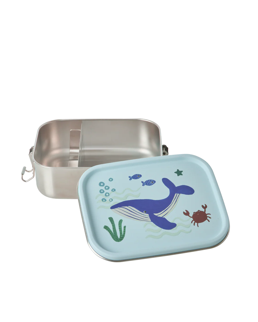 Rice Kleine Rostfreier Stahl Brotdose - Blau - Ocean Print