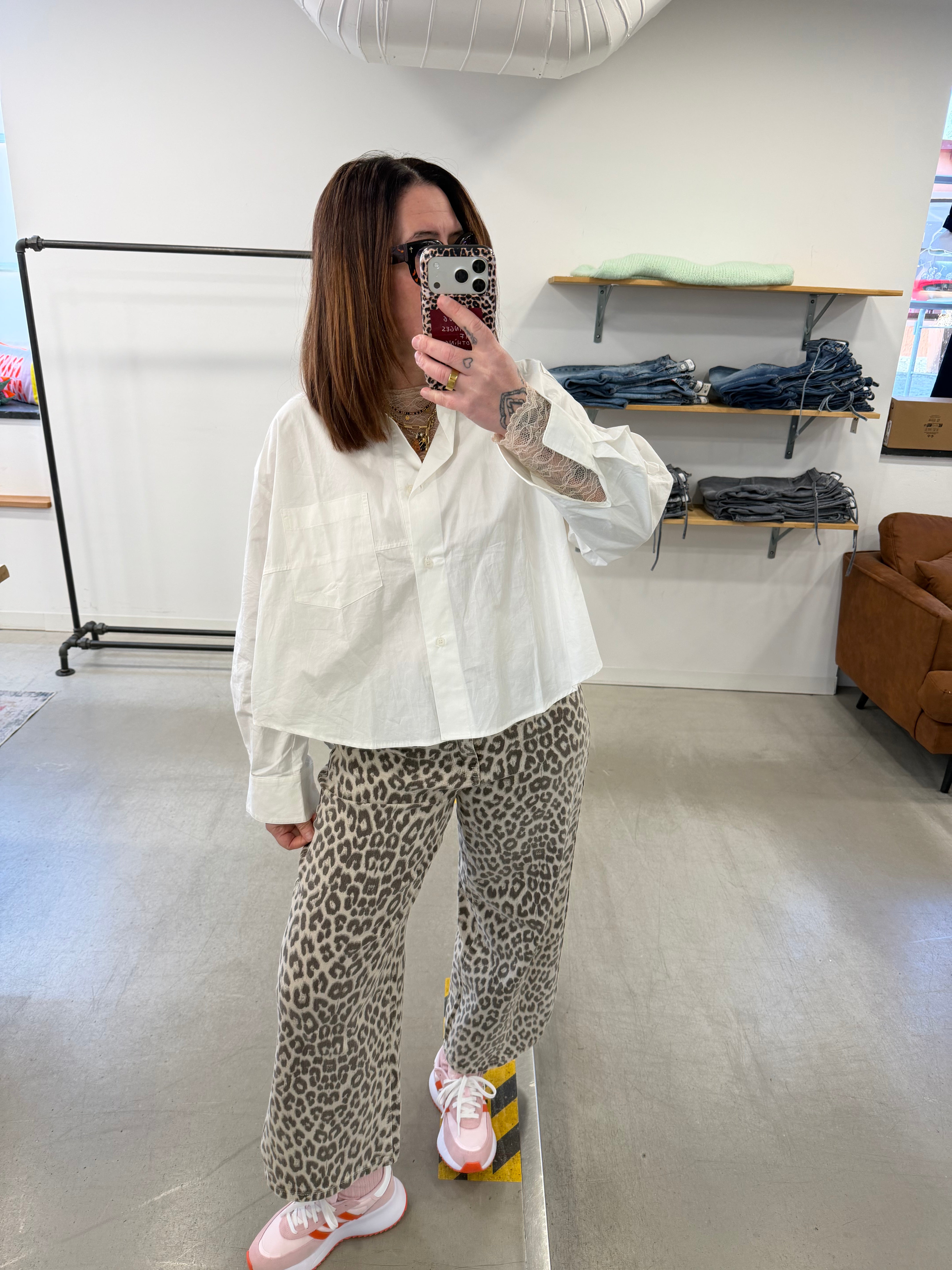 Bluse Basic cropped