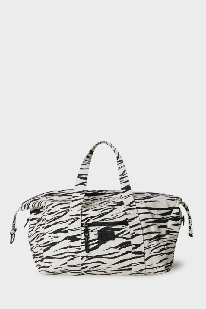 Tasche MURIEL PRINTED CANVAS WHITE BLACK TIGER