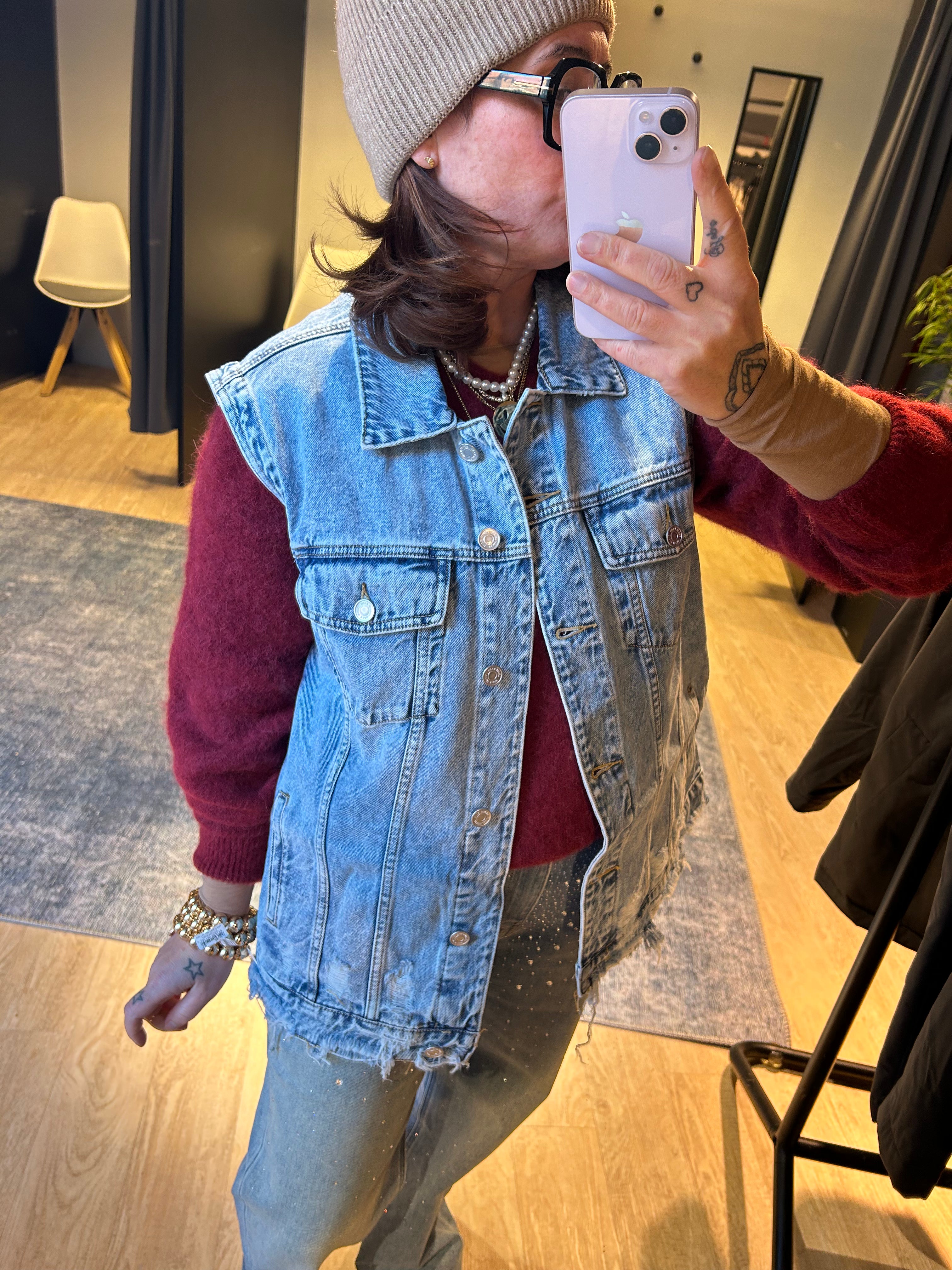 Weste Denim