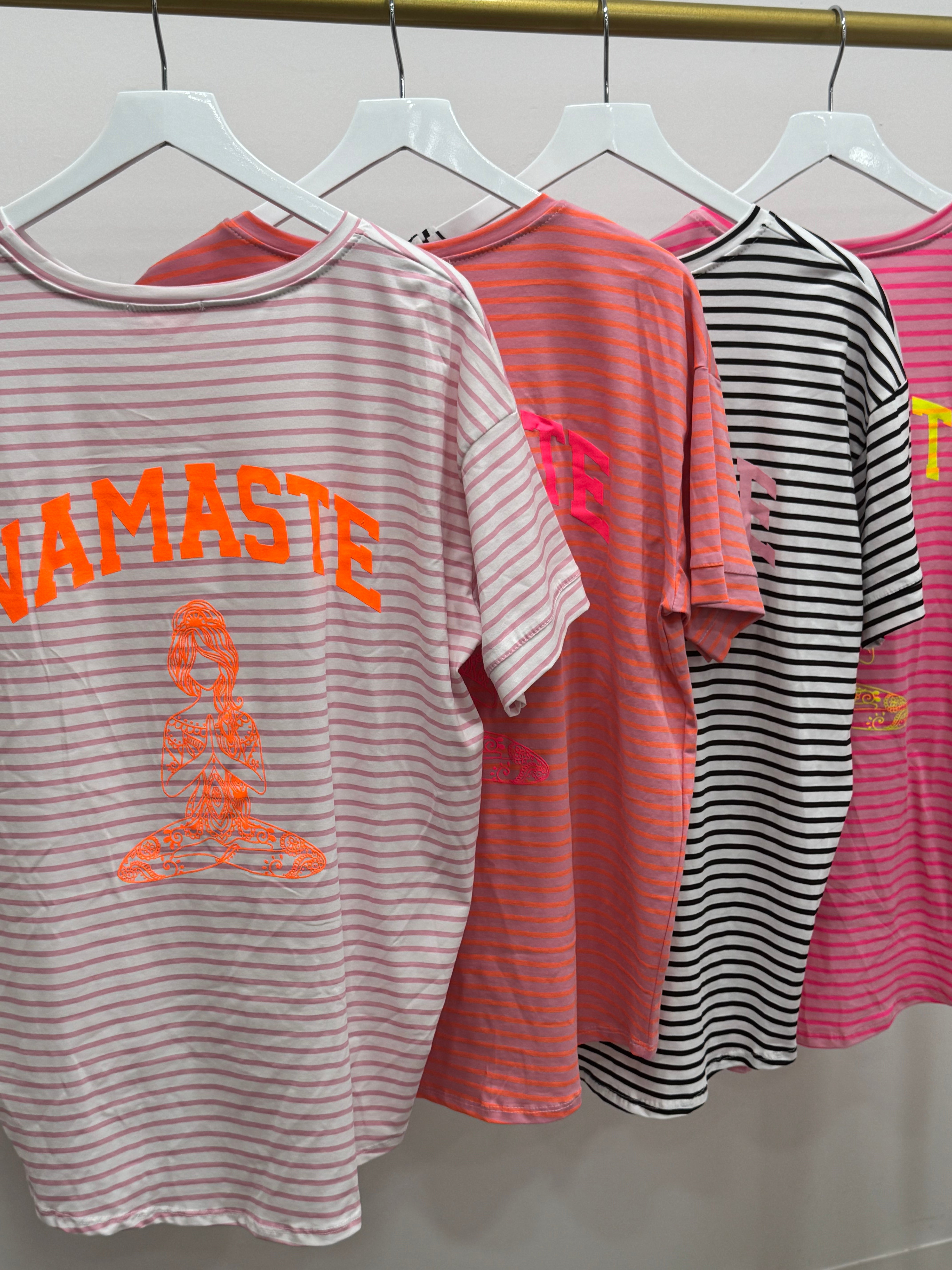 T-Shirt Namaste Stripe