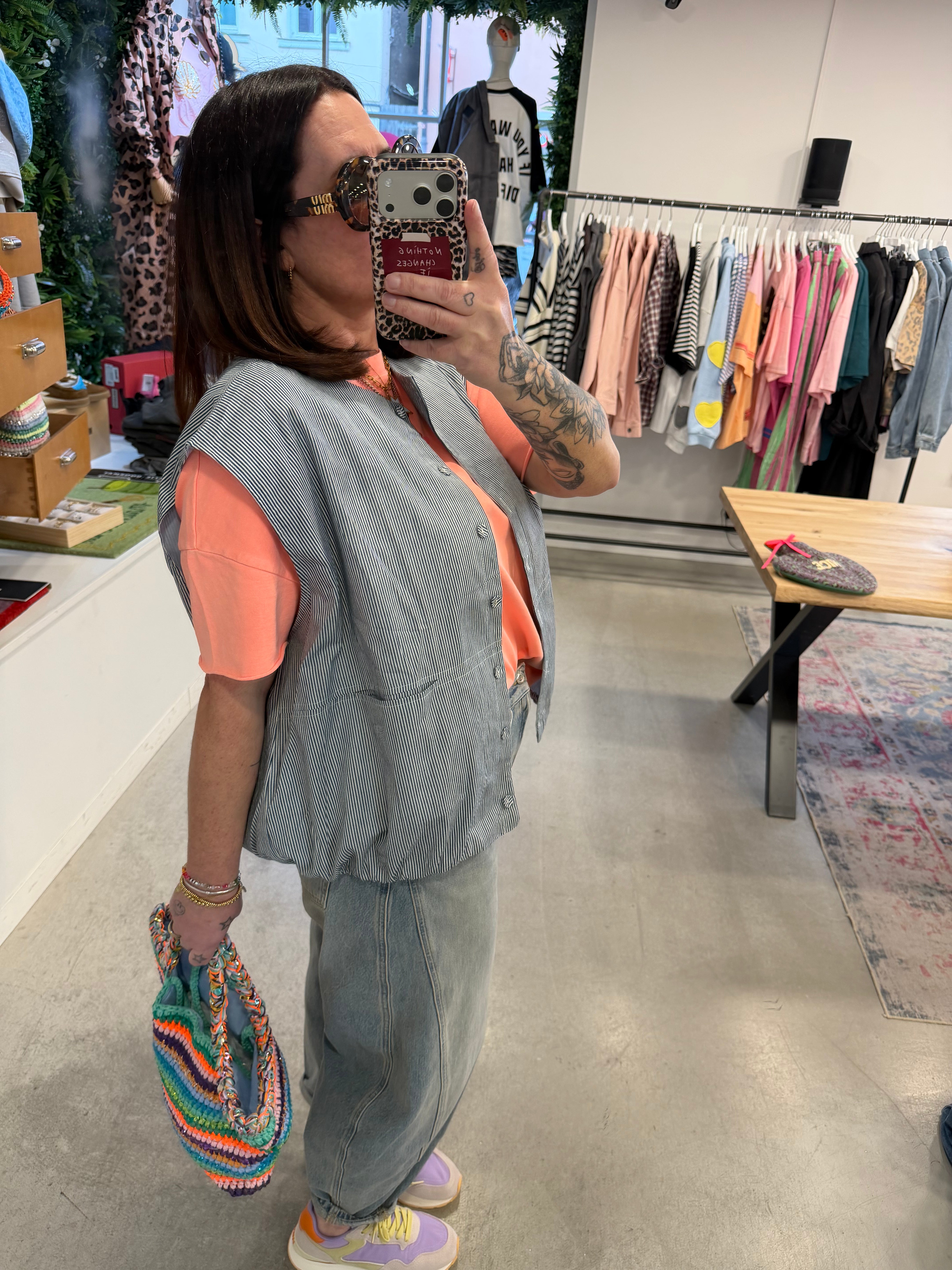 Weste Ballon Stripe