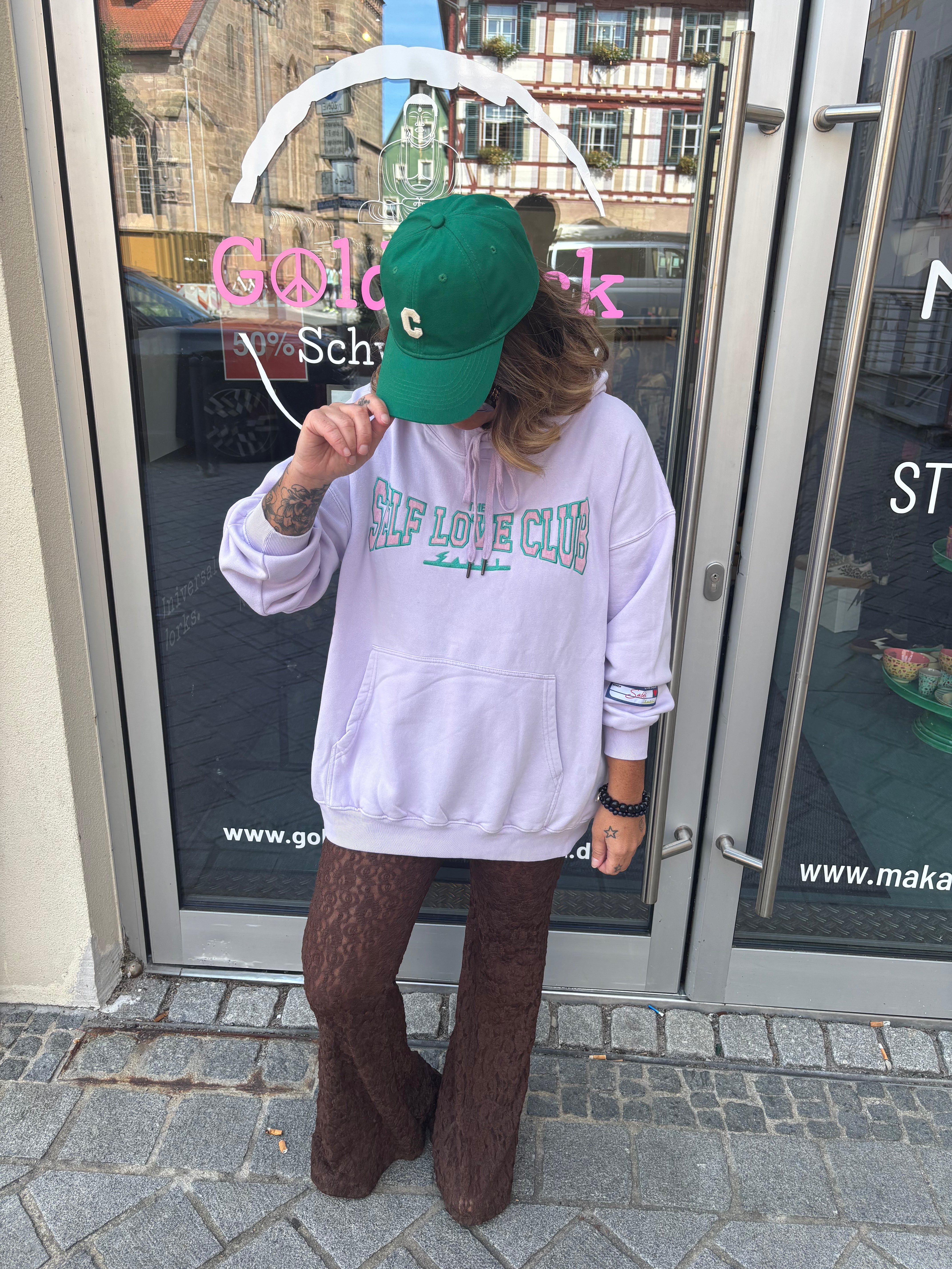 Hoodie Sabbi self club lila