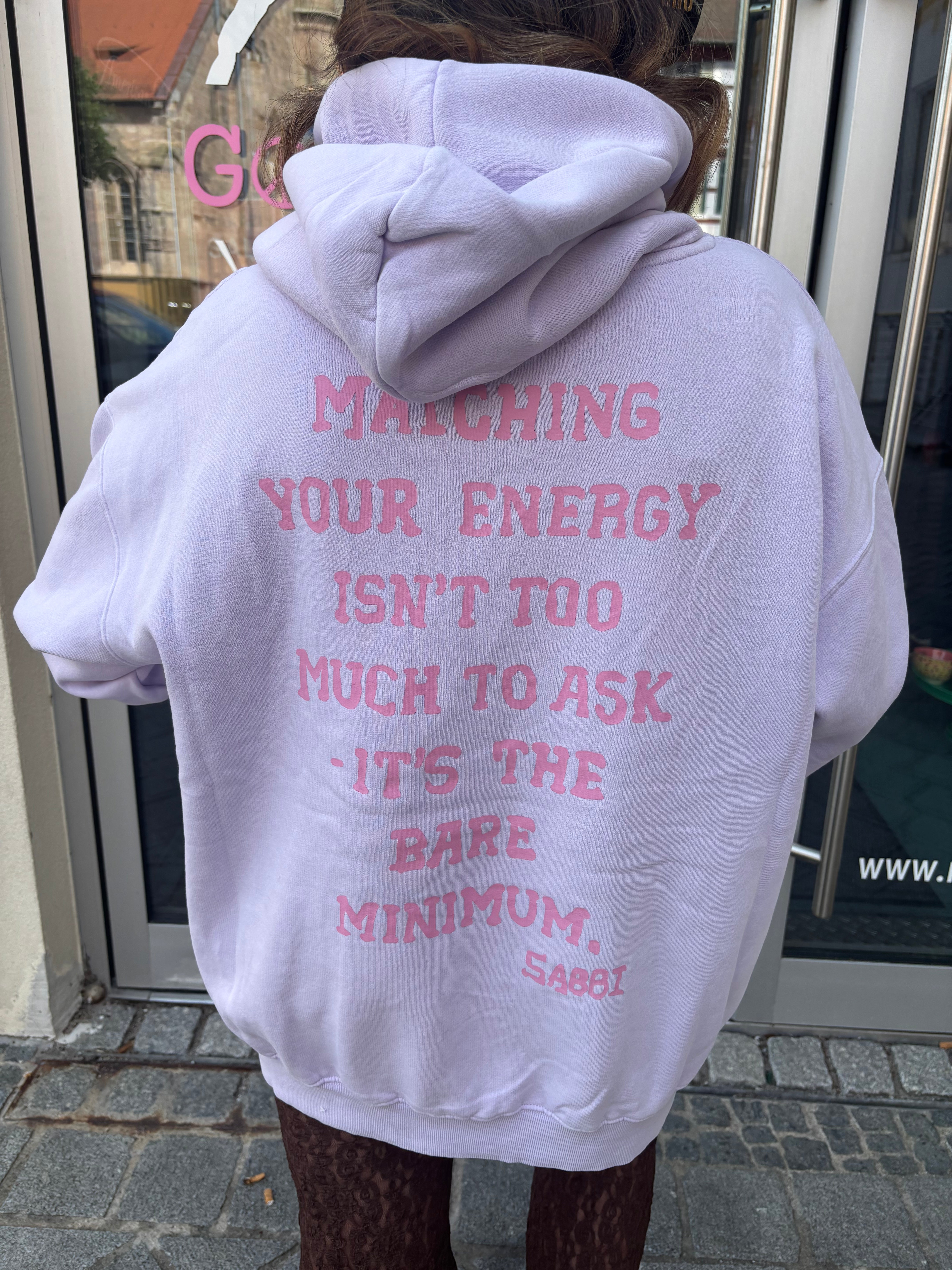 Hoodie Sabbi self club lila