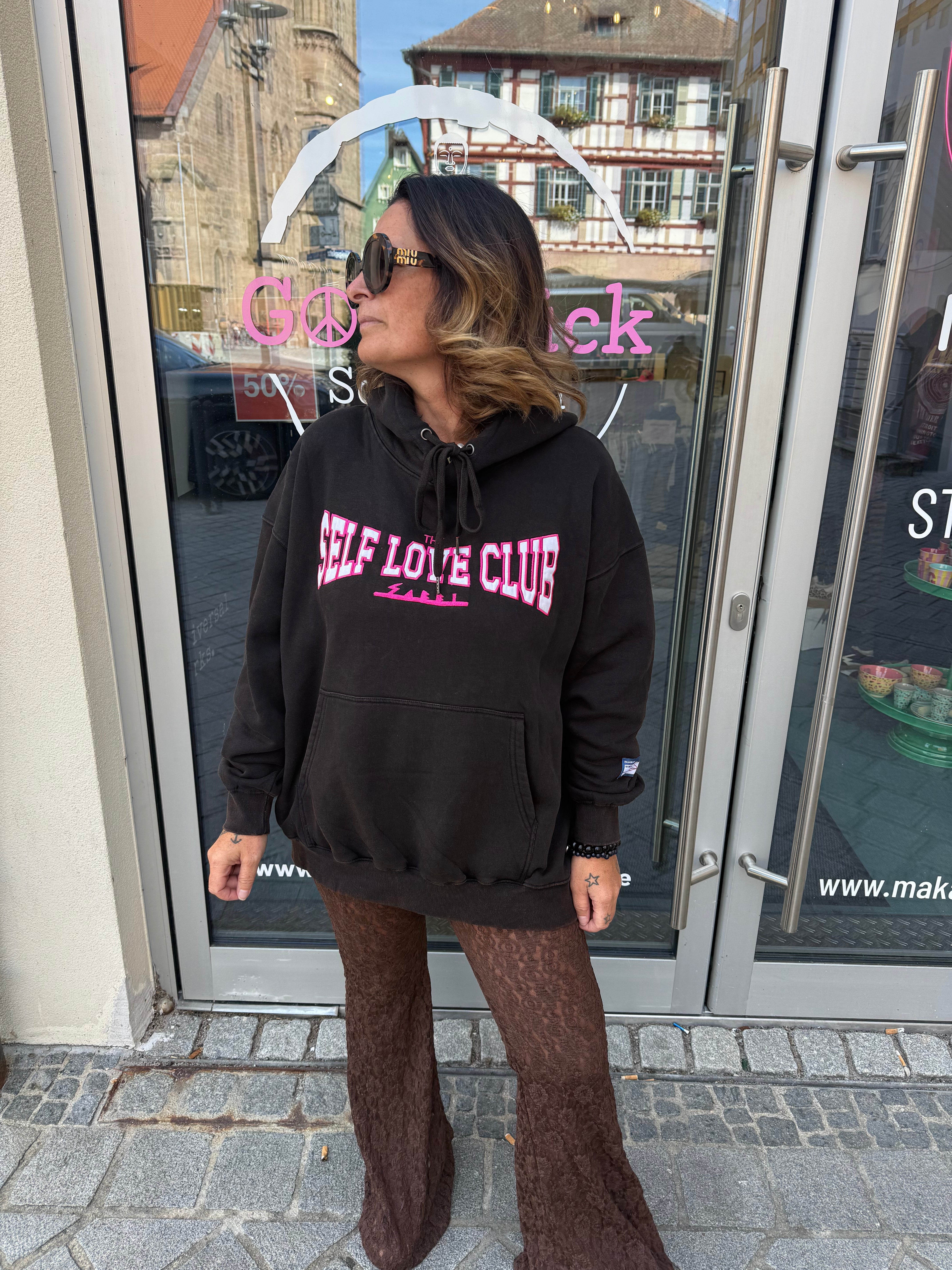 Hoodie Sabbi self love black