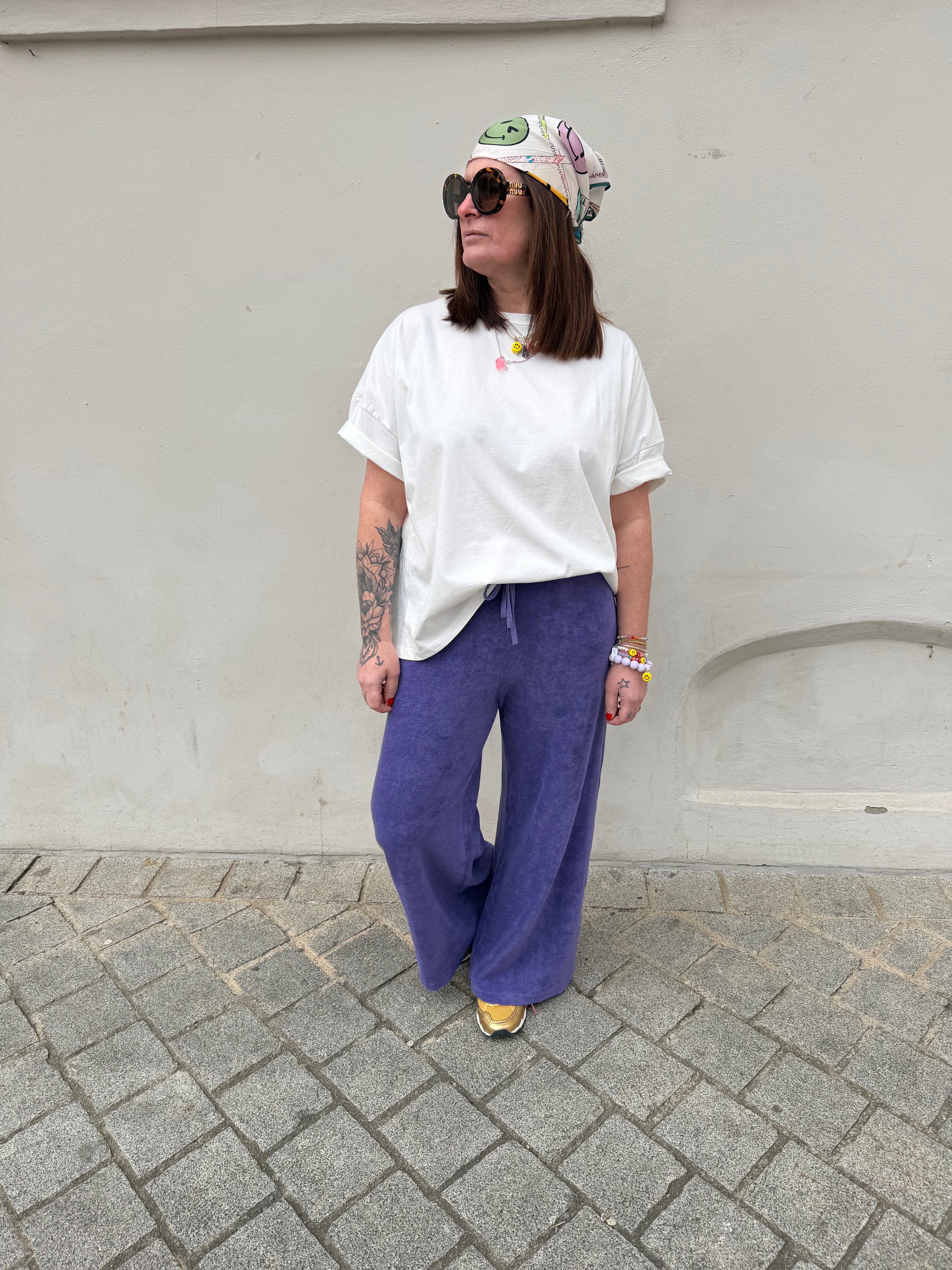 Hose Frottee Lavendel