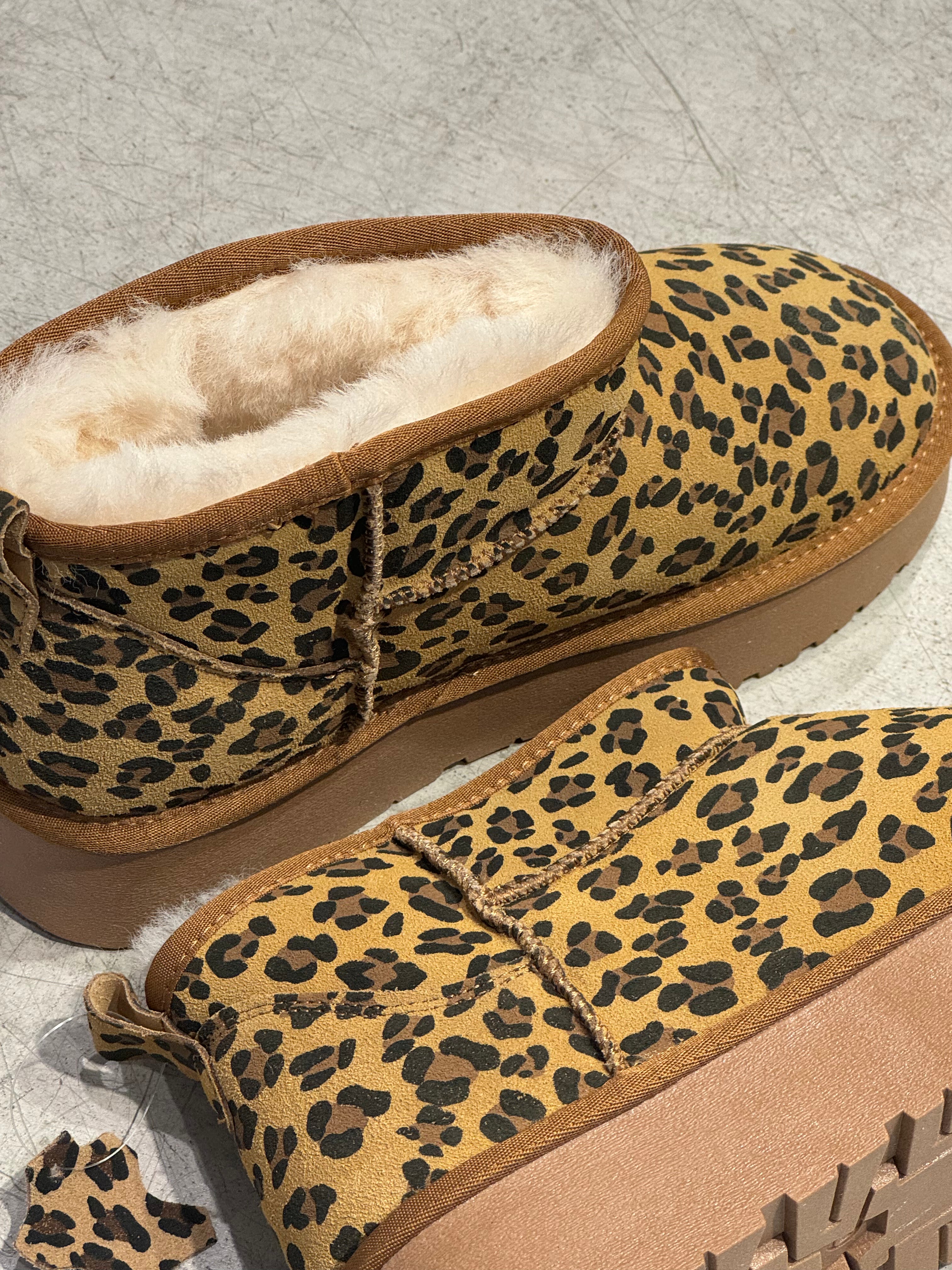 Schuh Boot Plateau Leo