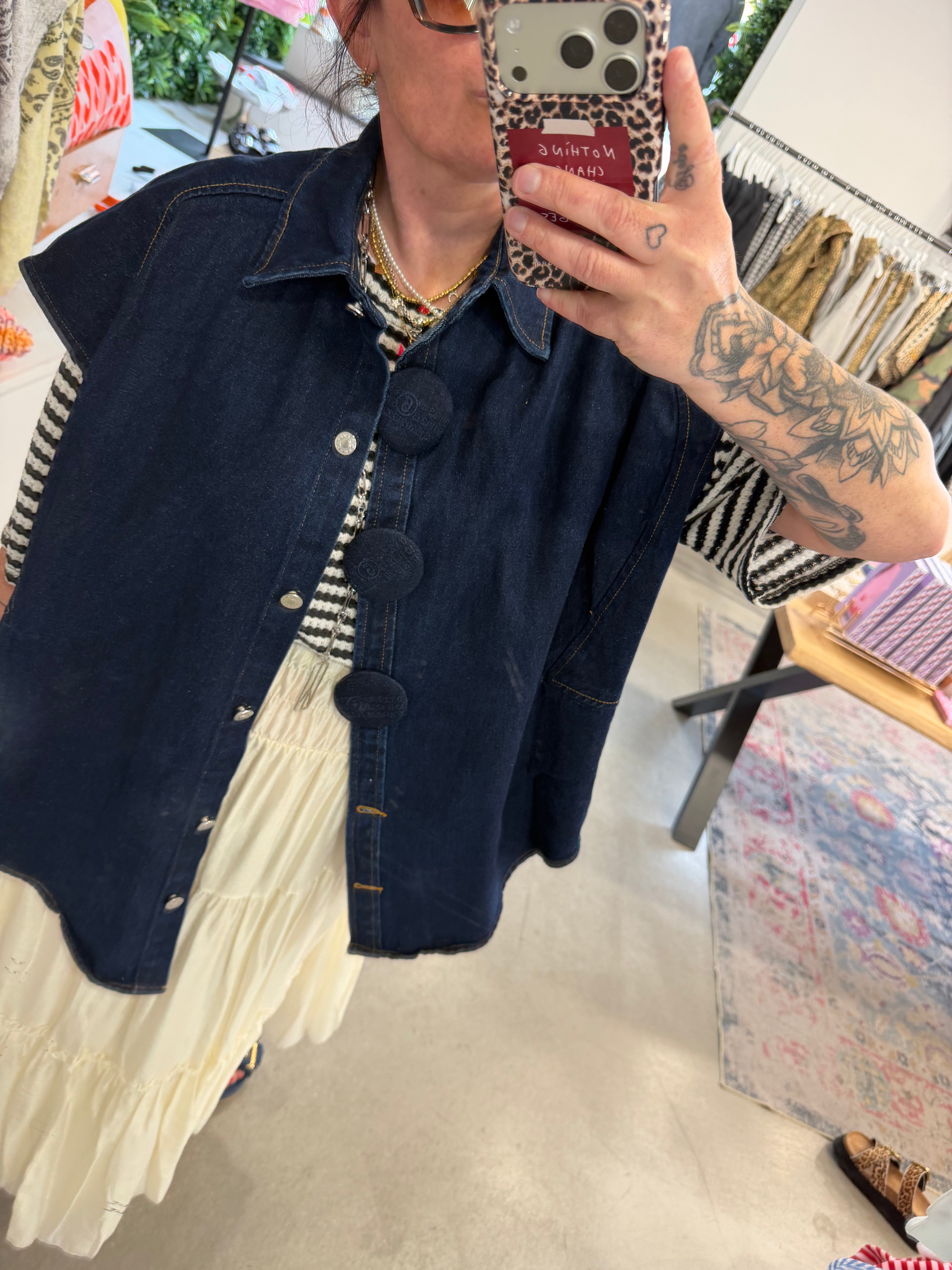 Weste Denim