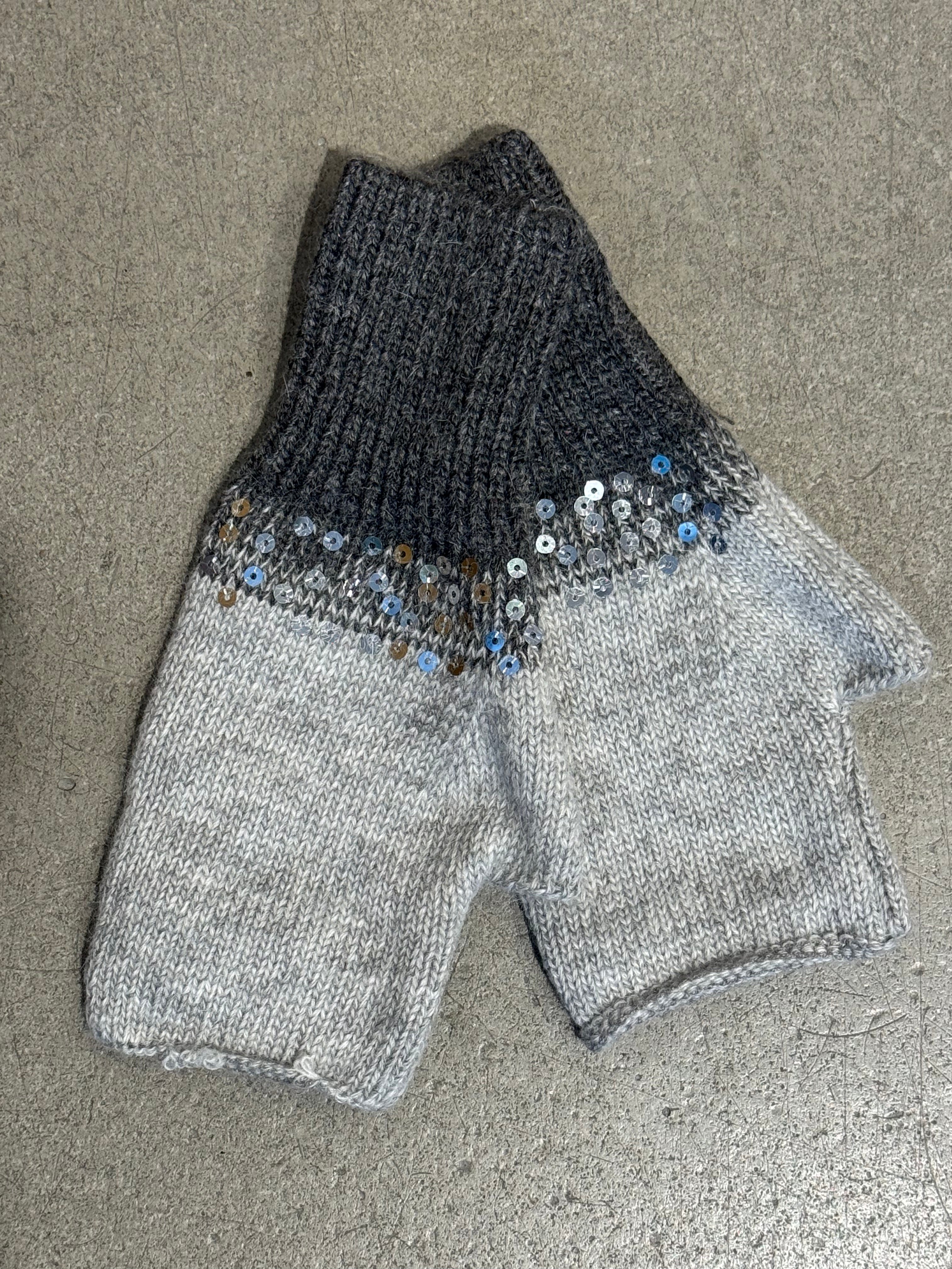 Handstulpen Pailletten