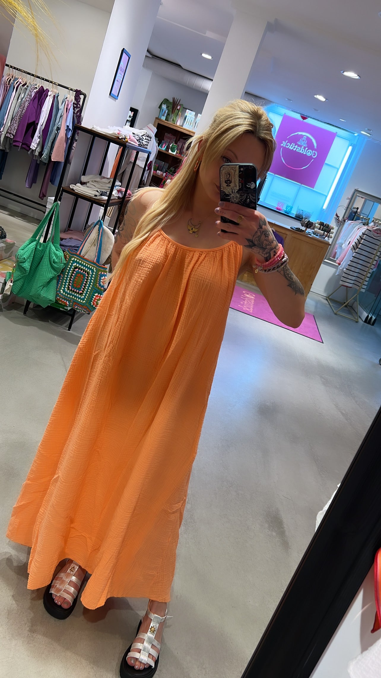 Kleid New Orange