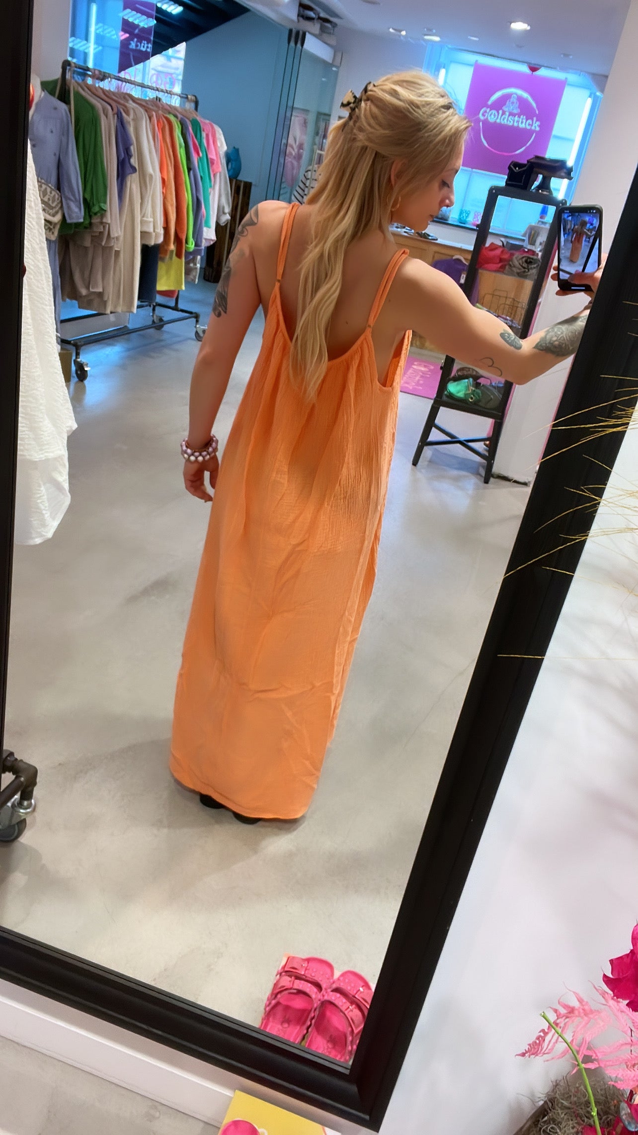 Kleid New Orange
