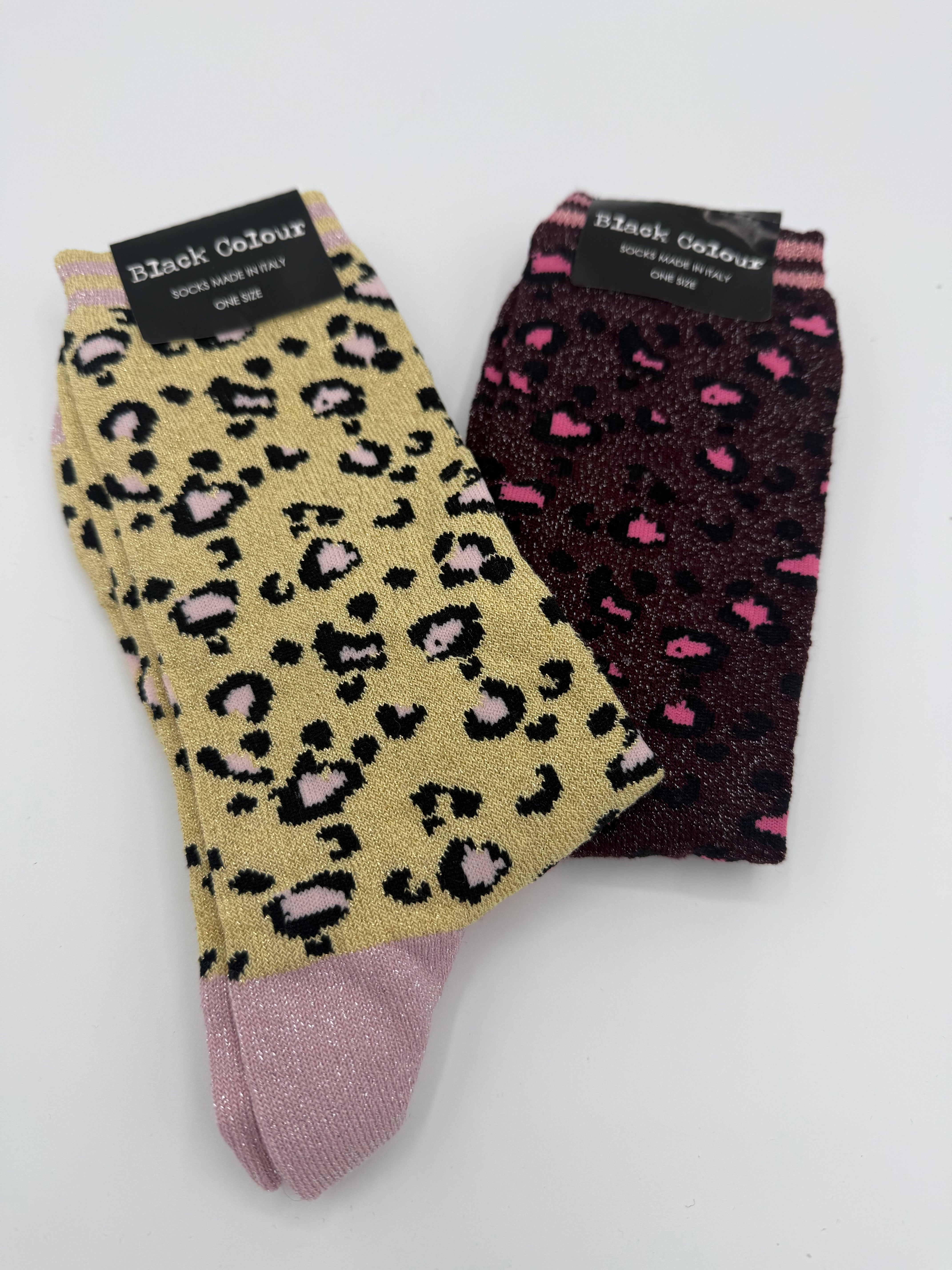 Socken Black Colour Leo