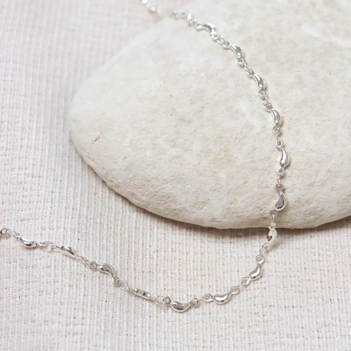 Label KIKI Half moon necklace silver