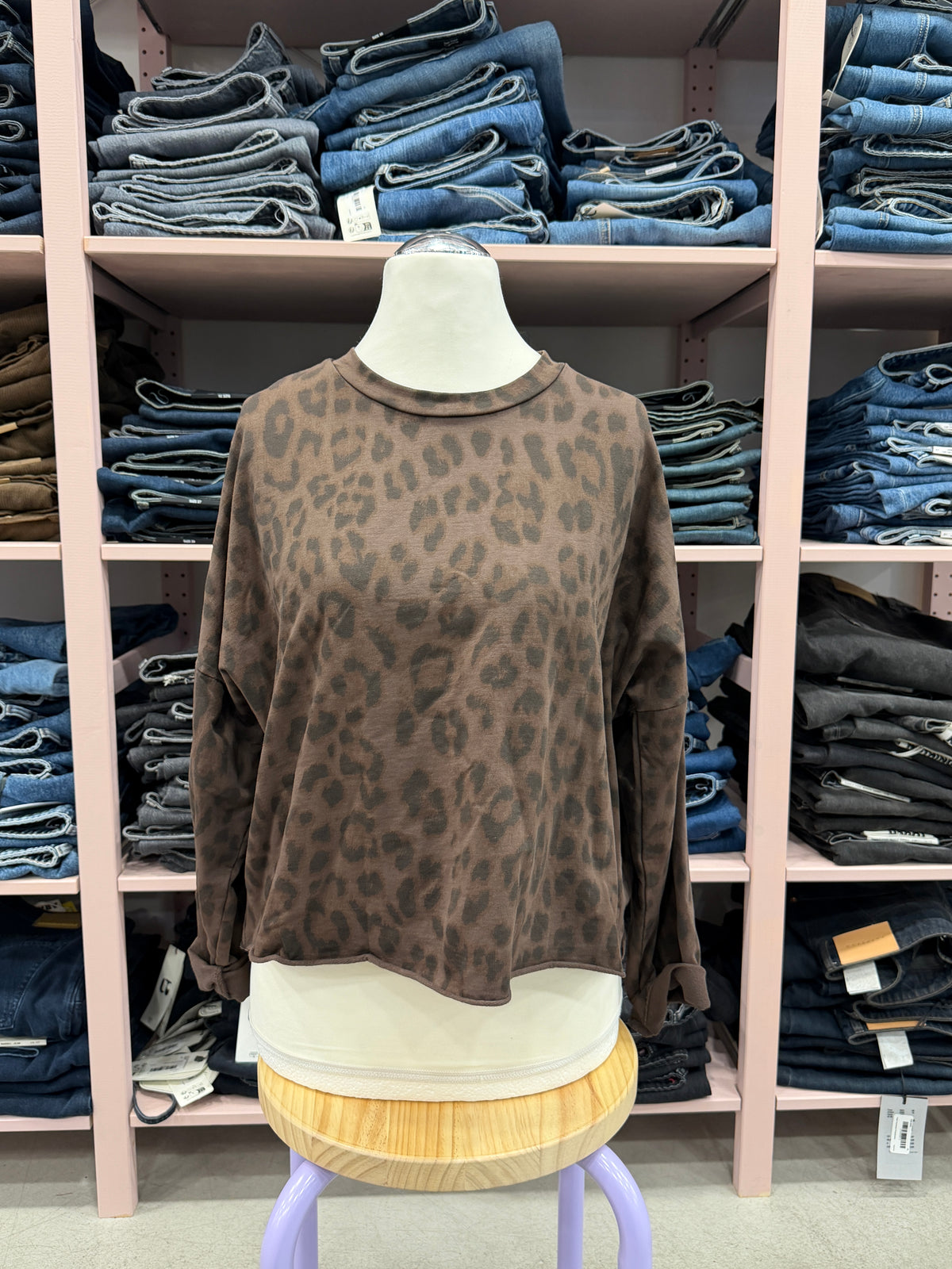 Pullover Leo Cropped