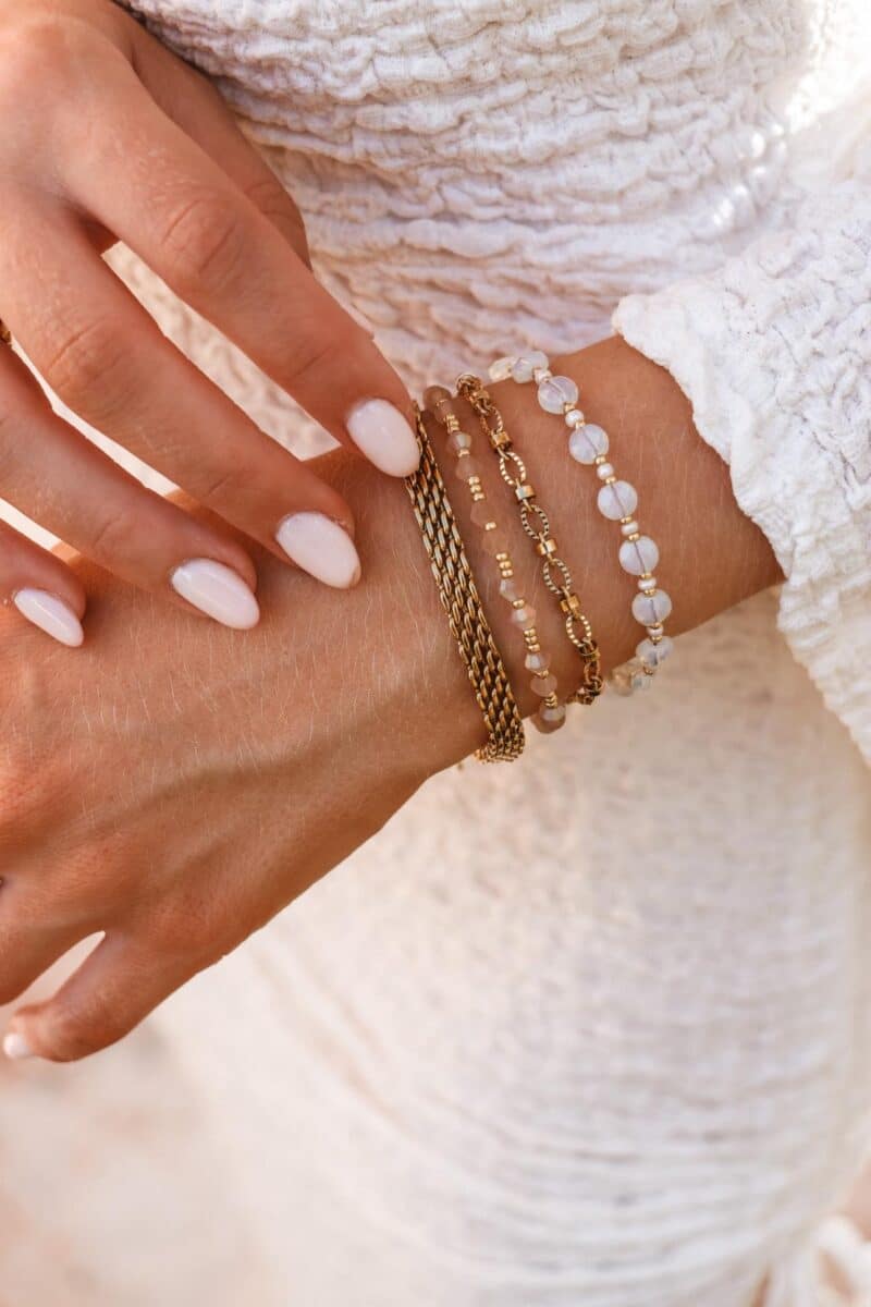 Label KIKI Flat chain bracelet gold