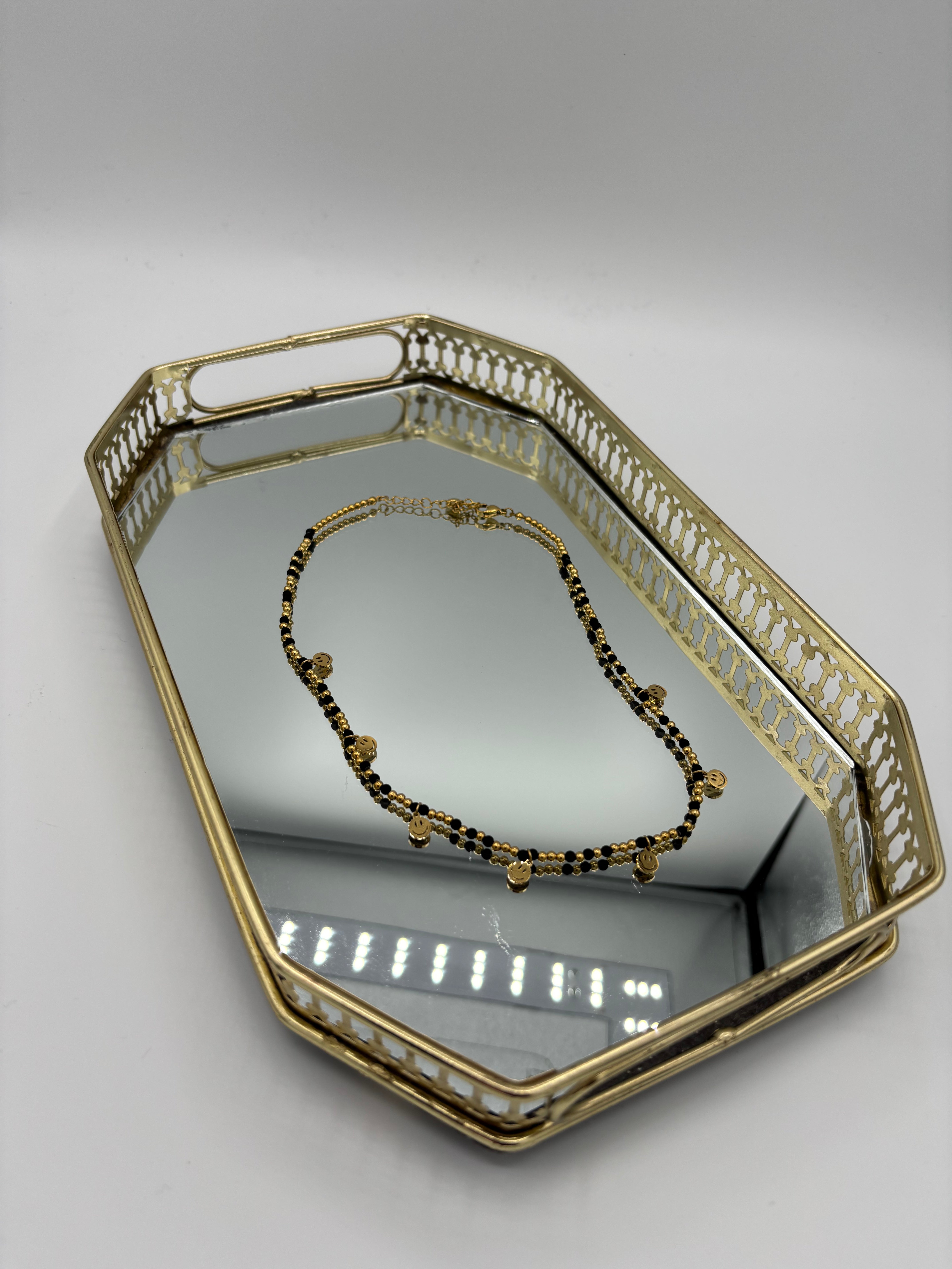 All over Smiley Kette