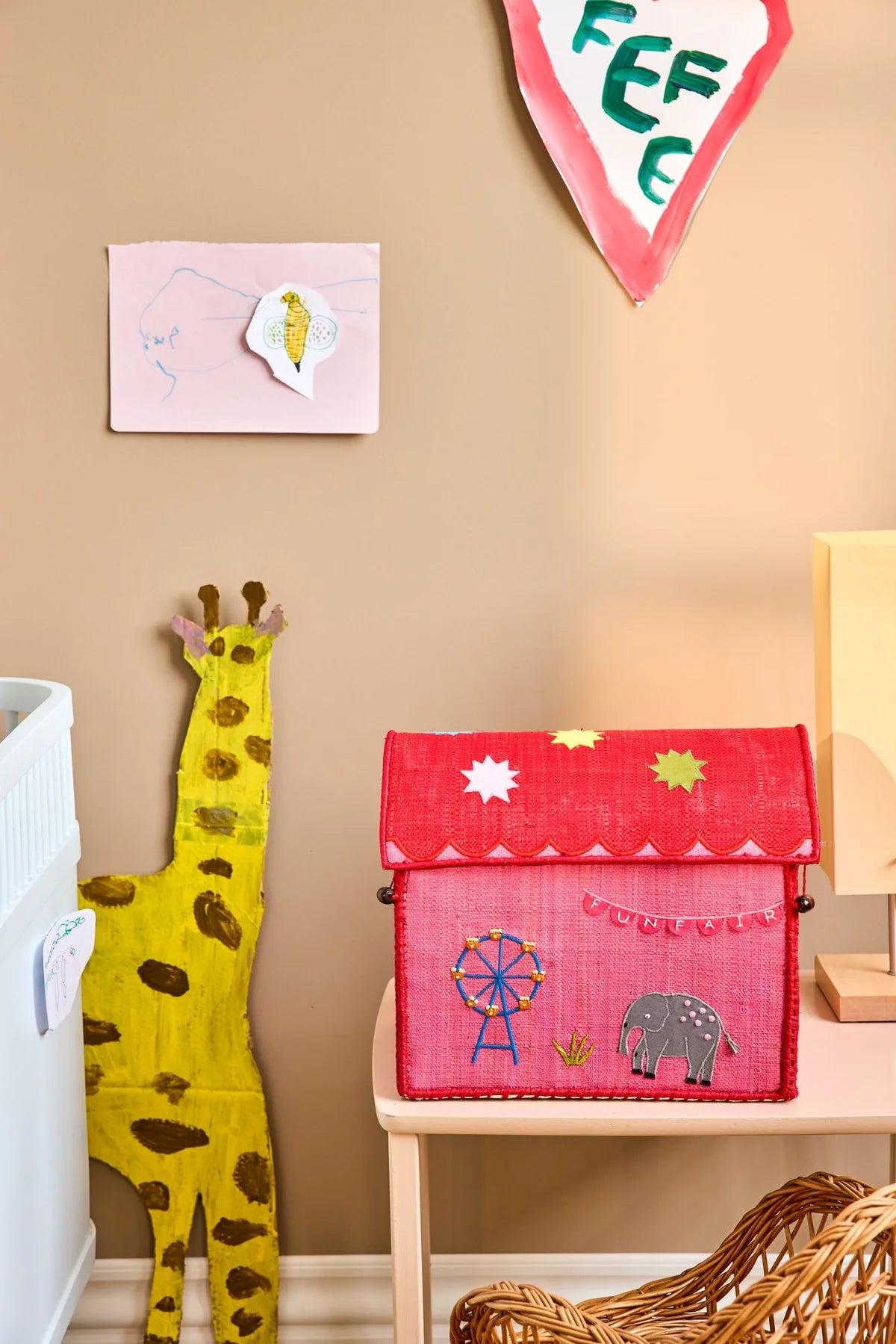 Rice Kleine Raffia Aufbewahrungshaus Fun Fair