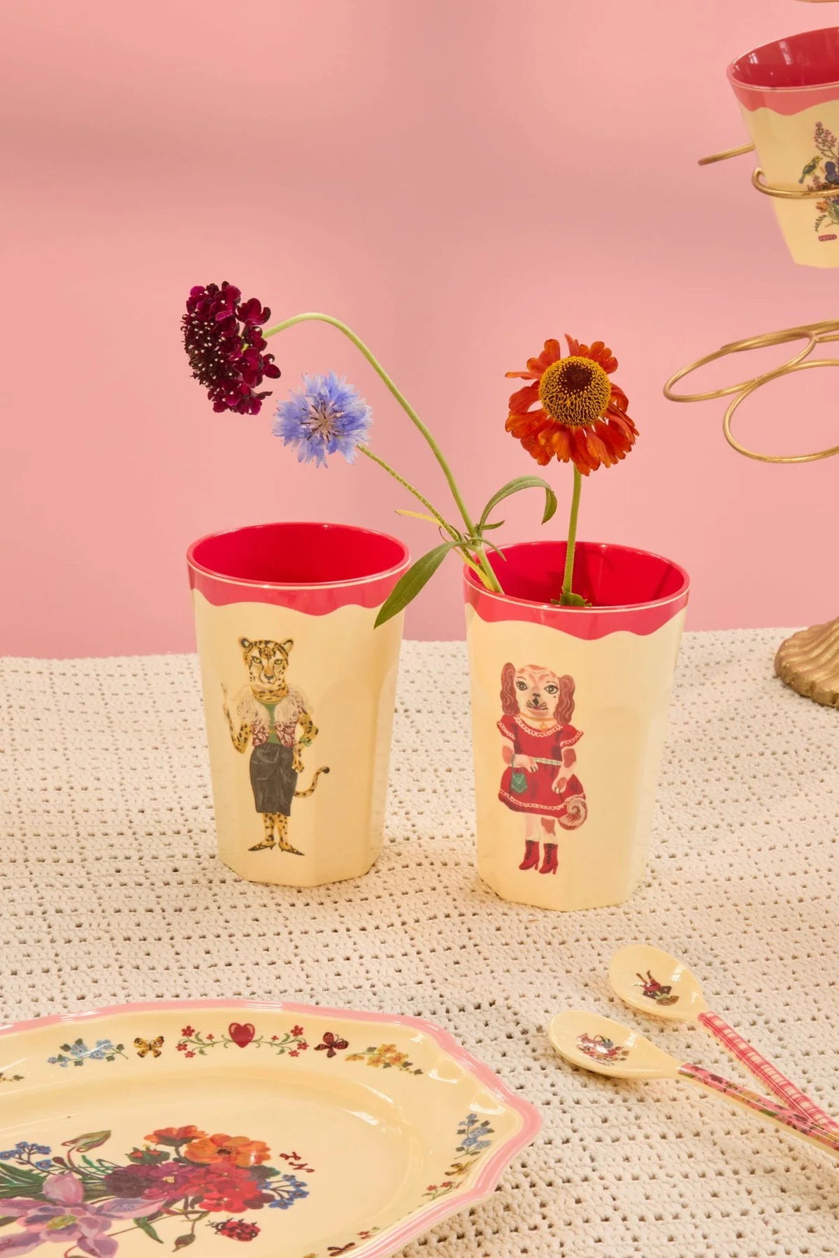 Rice Großer-Becher Animal 2er Pack