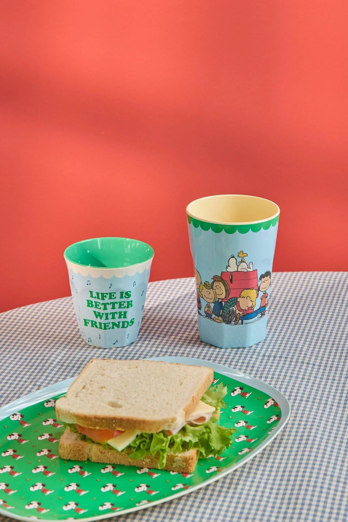 Rice Becher Mittelgroß Snoopy blau