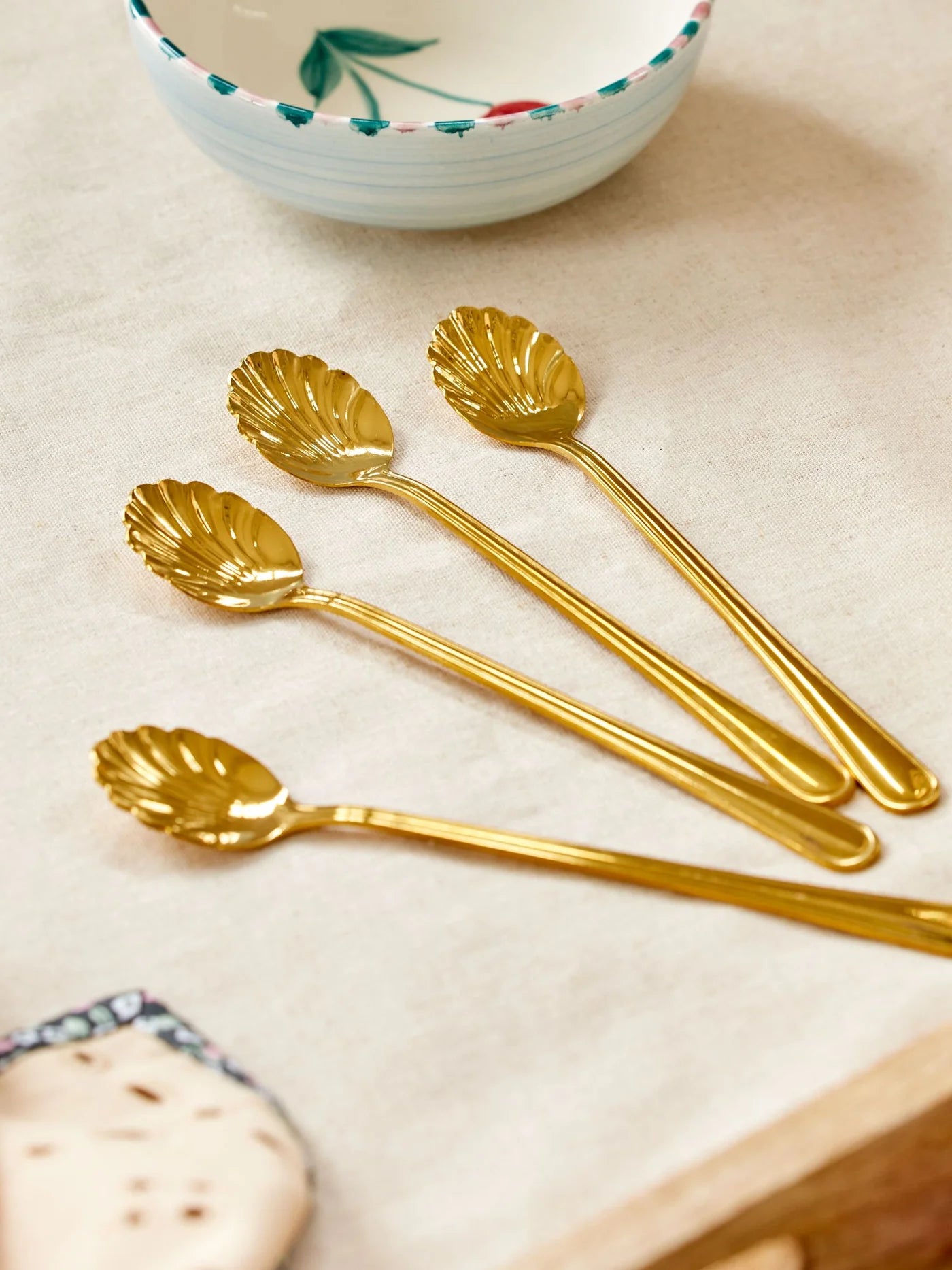 Rice Lattelöffel 4er Set Gold