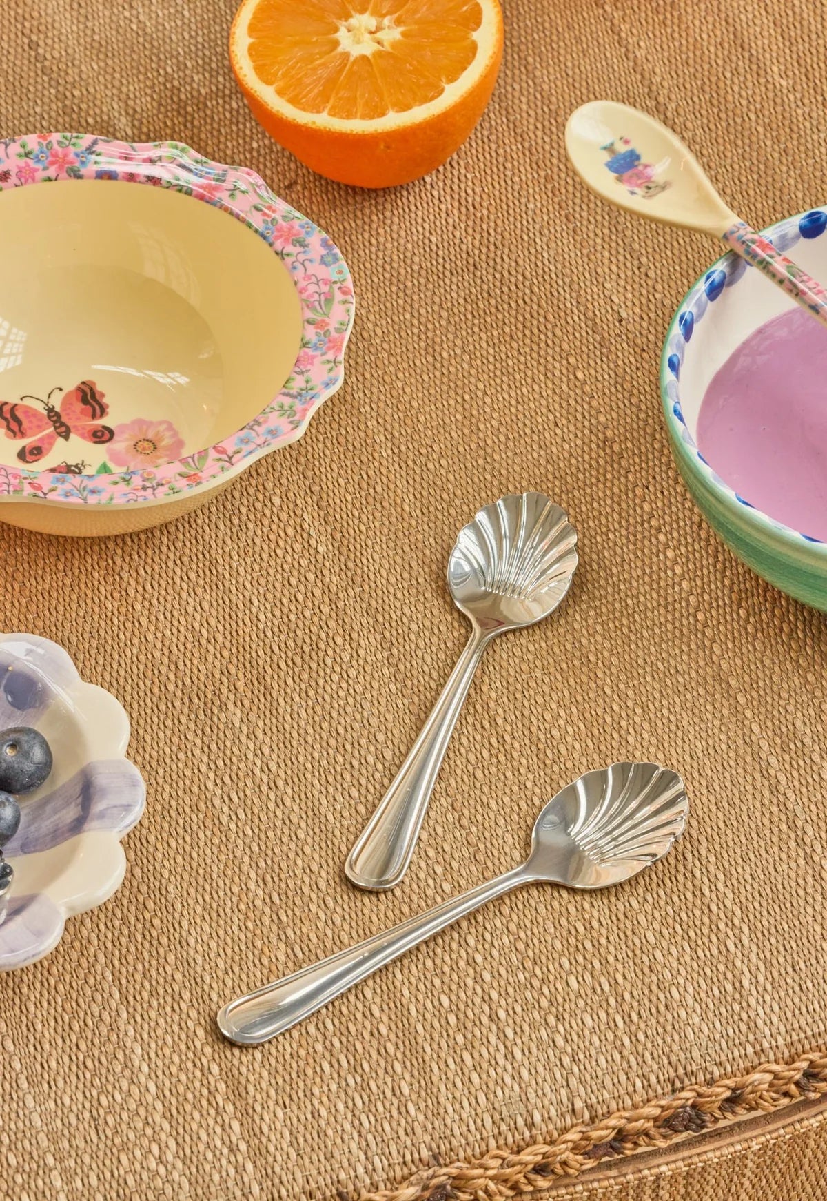 Rice Teelöffel 4er Set Silber