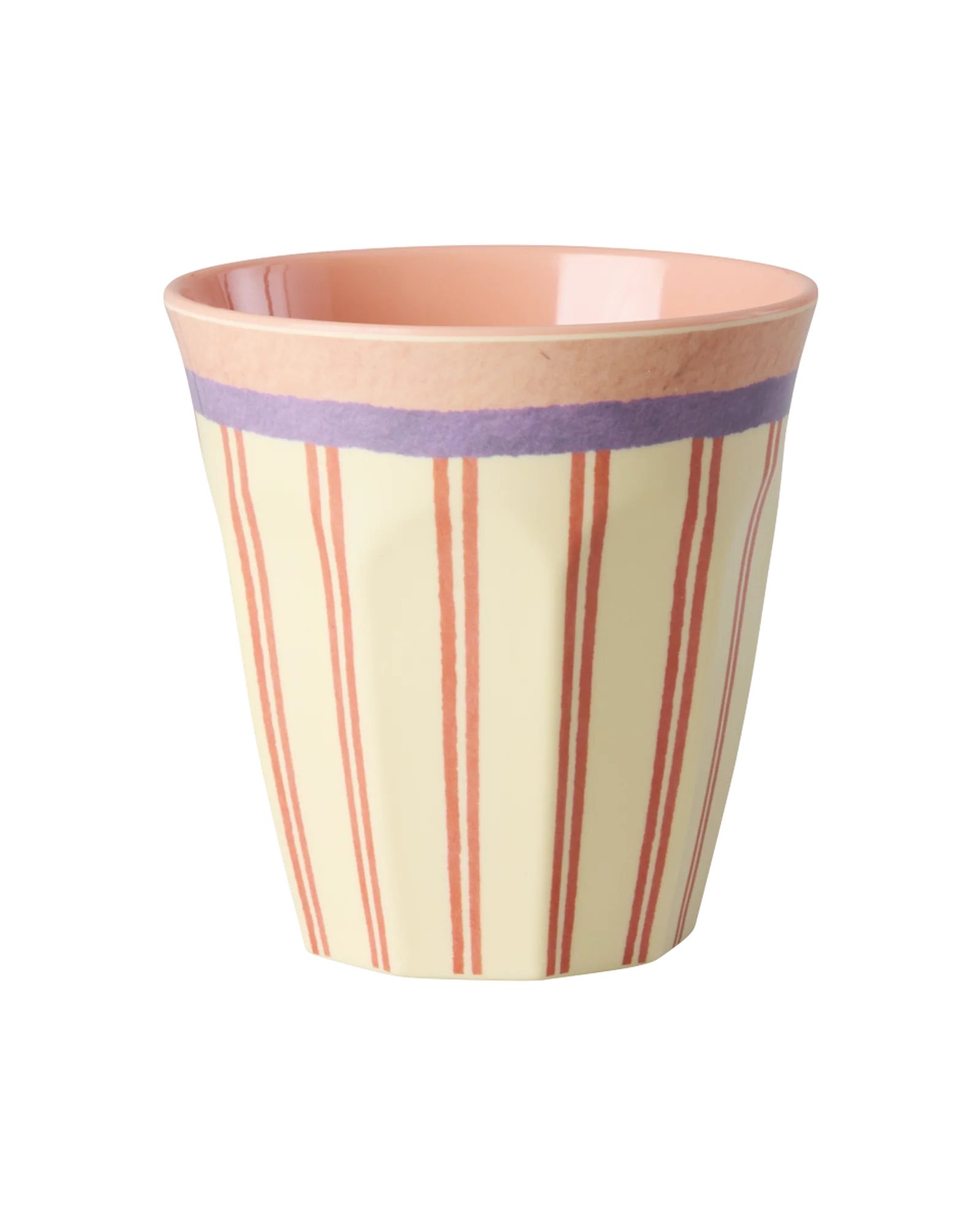 Rice Mittelgroße Becher - Crème - Stripey Love Print