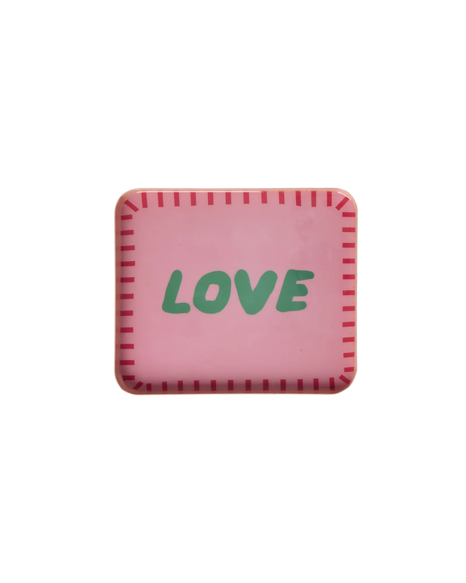 Rice Metall Tablett Love