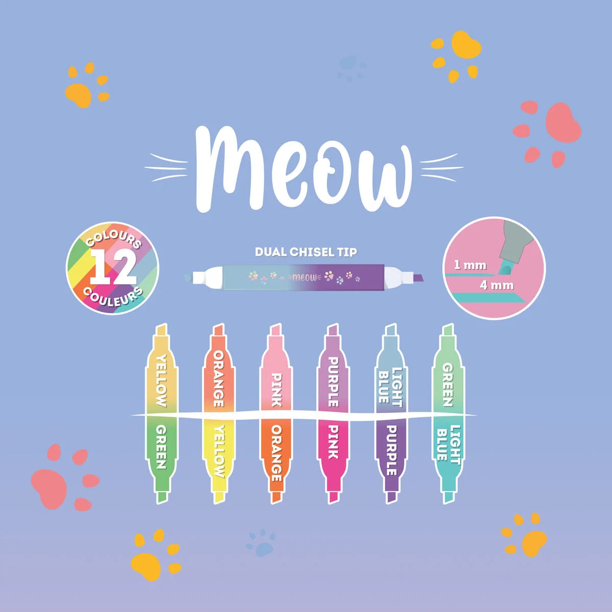Legami Set Textmarker Kitty - Meow