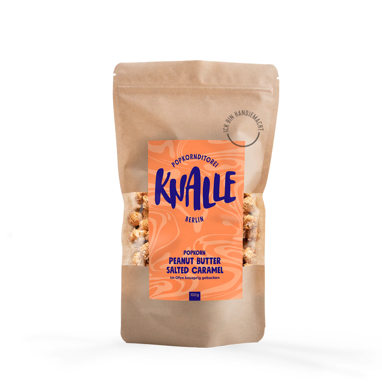 Knalle Peanut Butter Salted Caramel Popcorn 100g