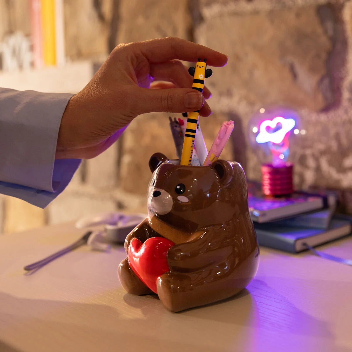 Legami Keramik-Stiftehalter - Teddy Bear