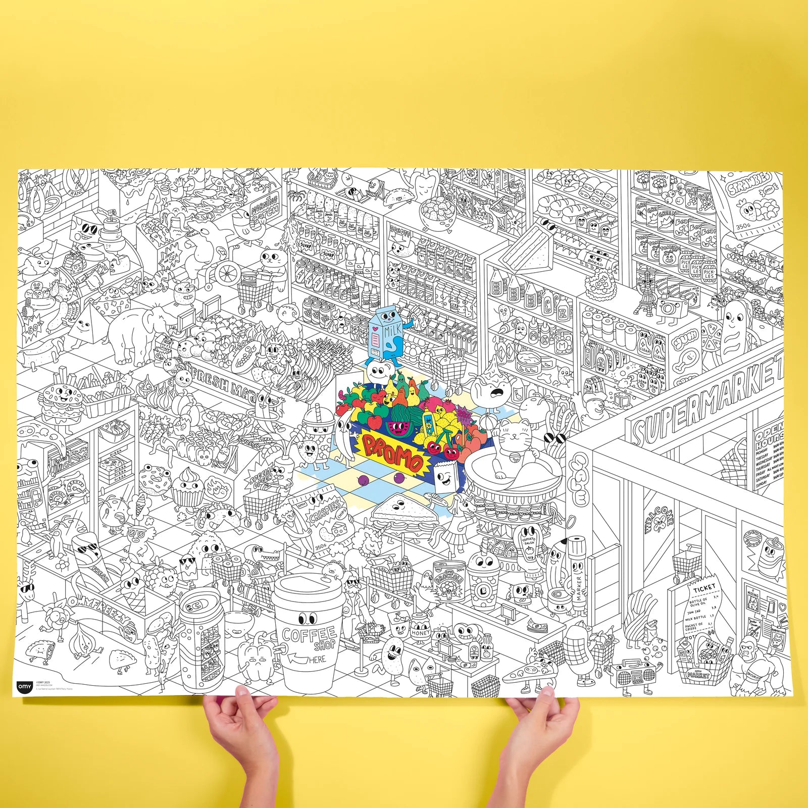 Riesenposter zum Ausmalen omy