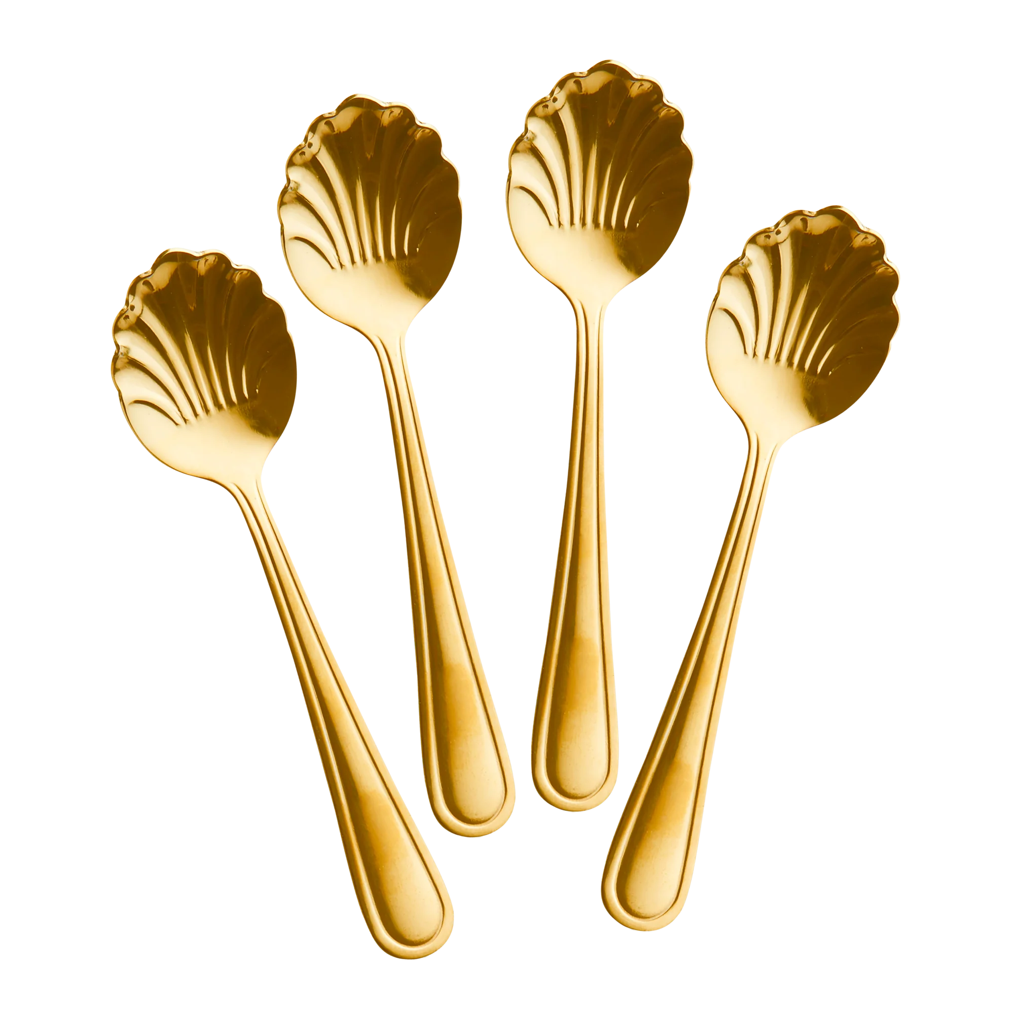 Rice Teelöffel 4er Set Gold
