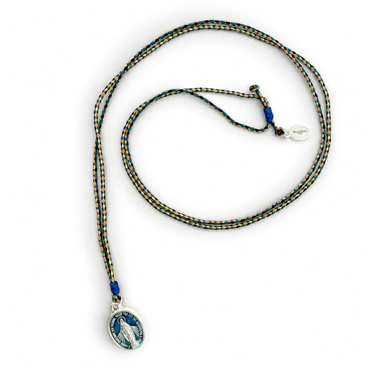 Escapulario Stringkette mit Madonnamedaillon