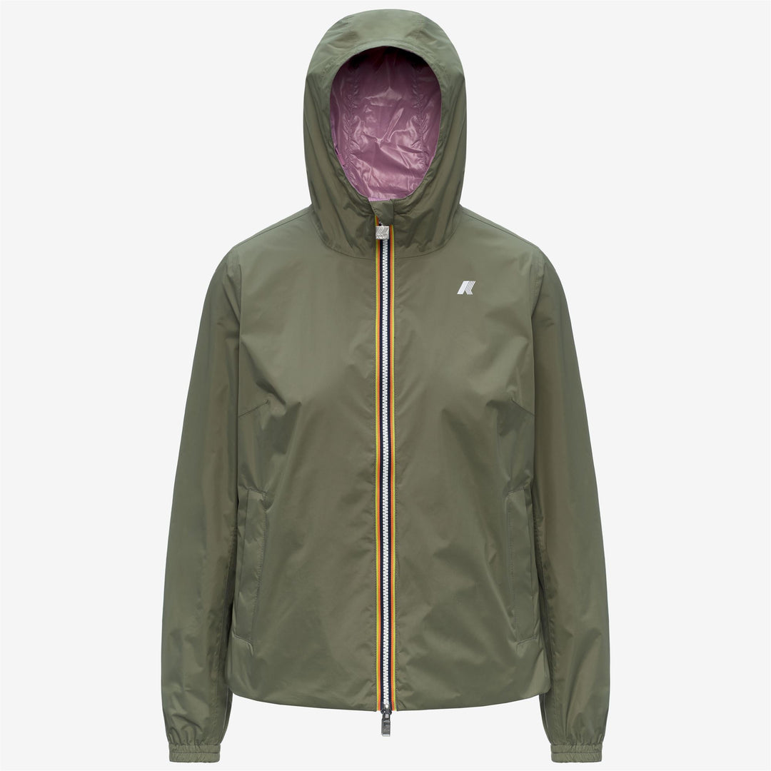 Jacke K Way REVERSIBLE Green Violet