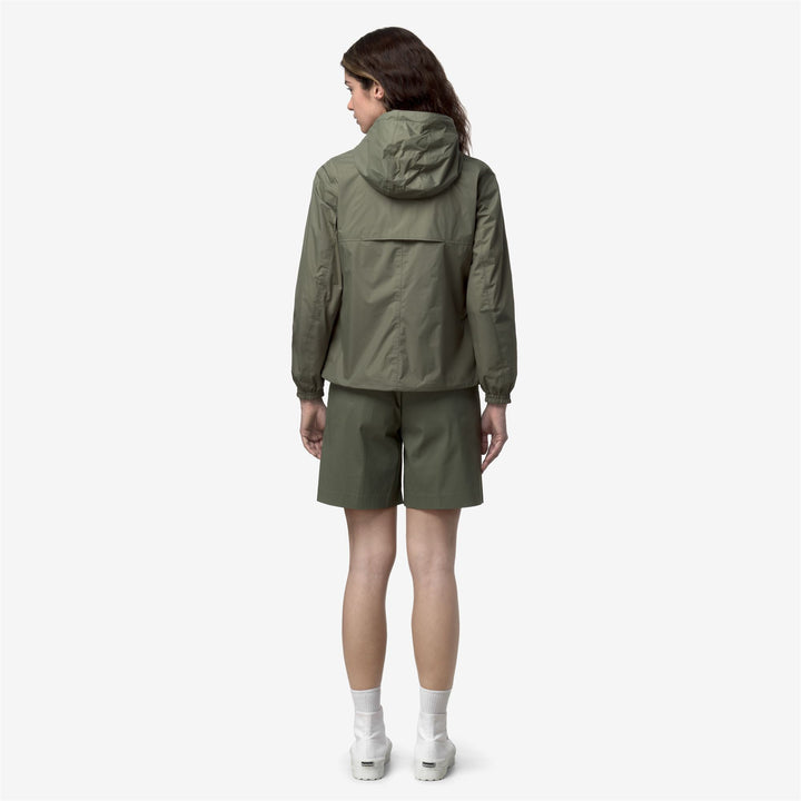 Jacke K Way REVERSIBLE Green Violet