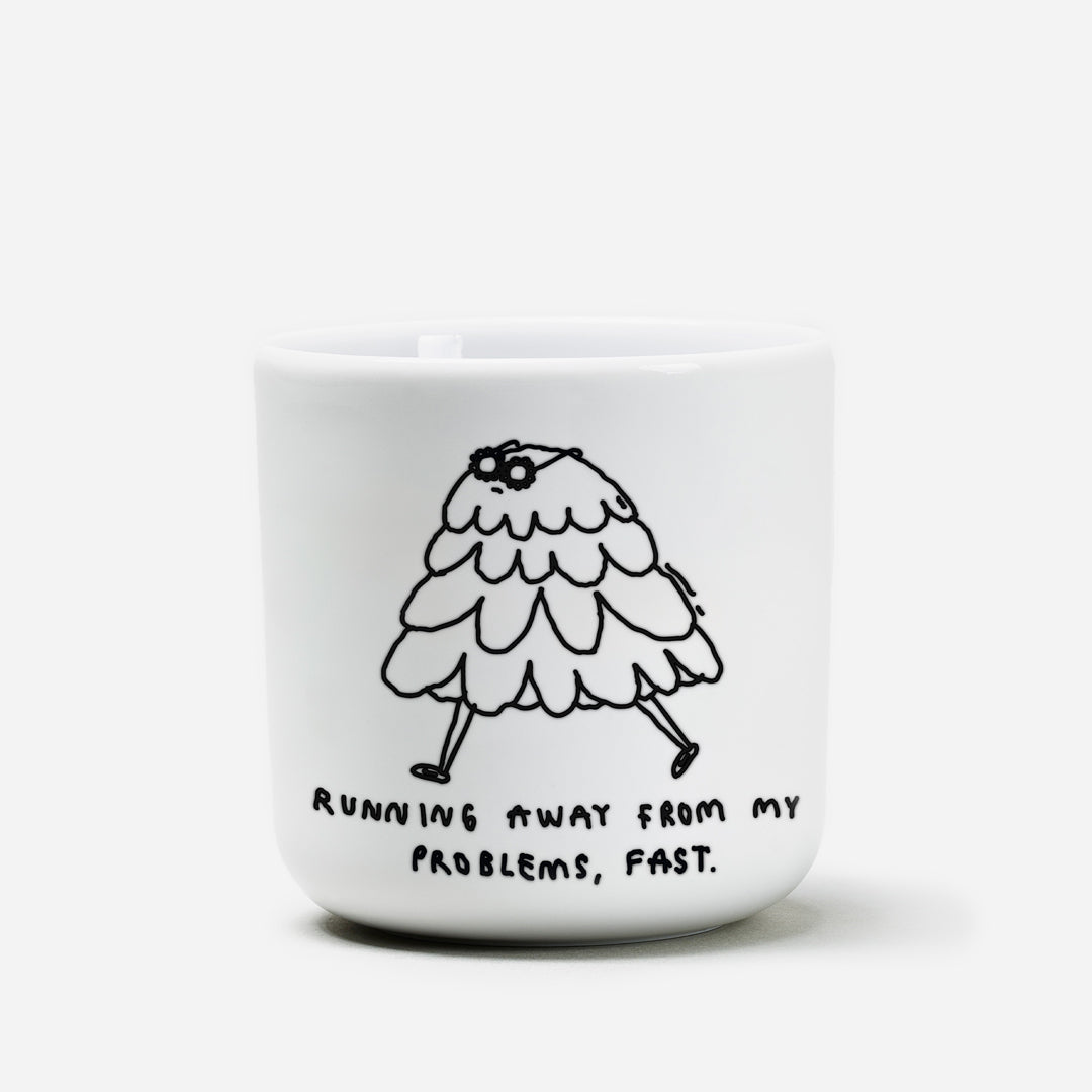 Cup Running away