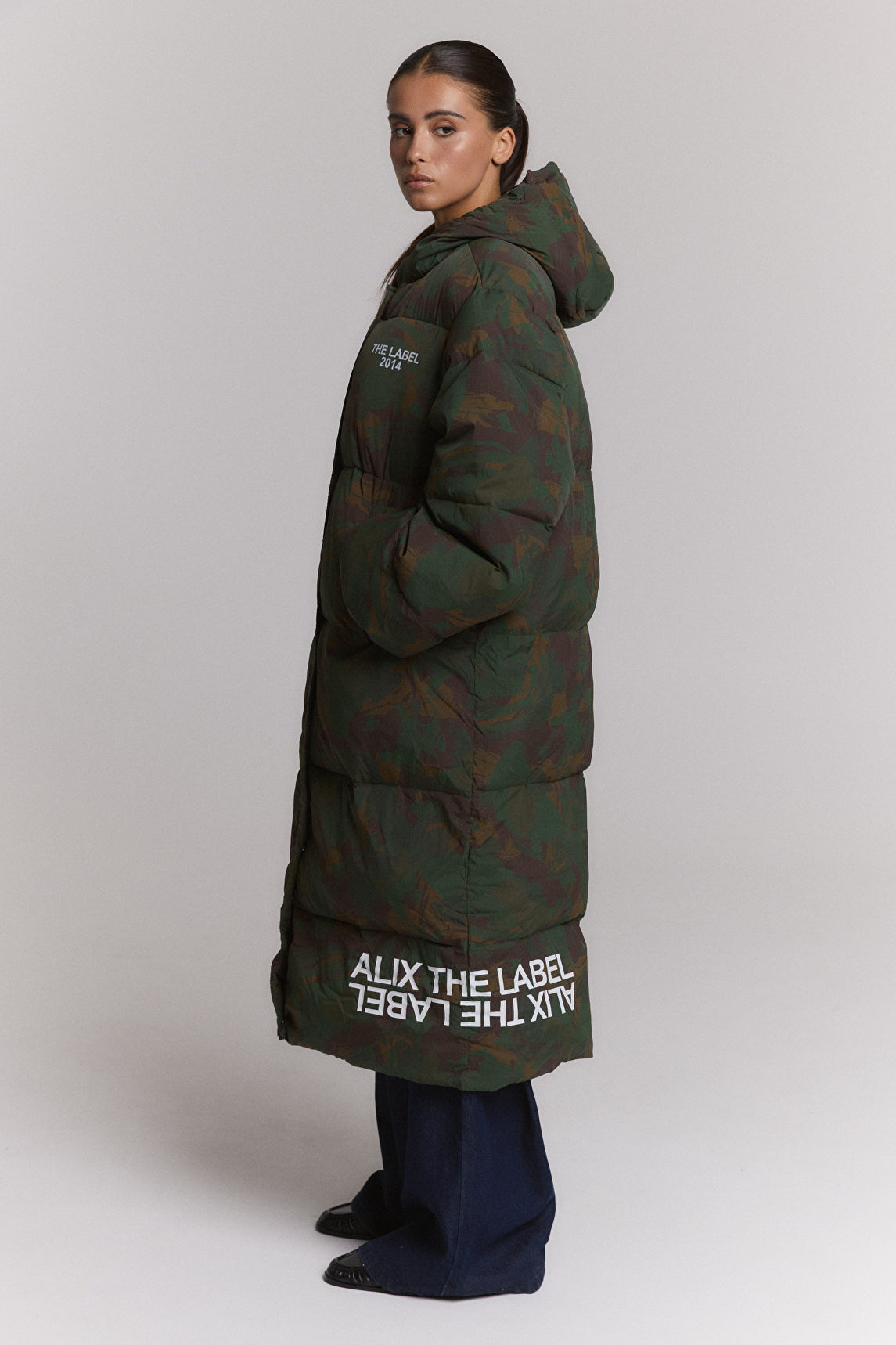 ALIX The Label Camouflage Coat in Army – Ansicht 2