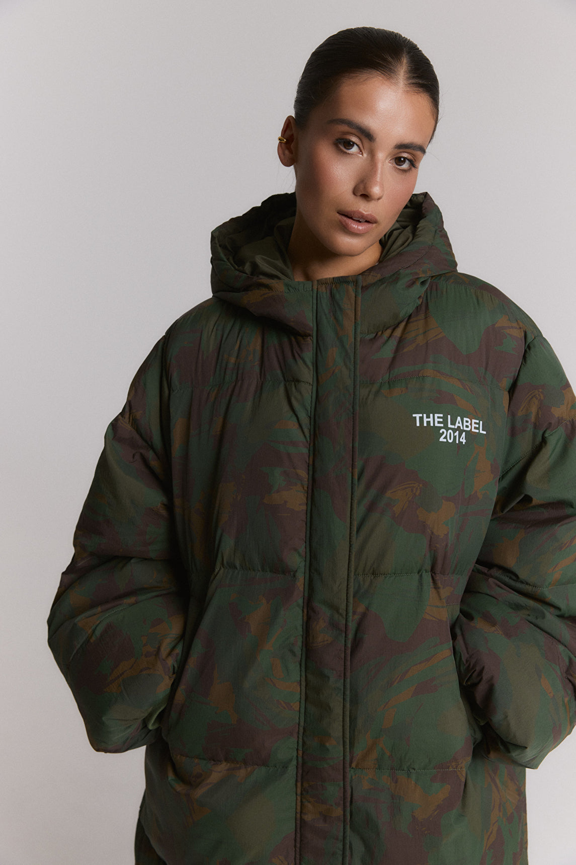 ALIX The Label Camouflage Coat in Army – Ansicht 3