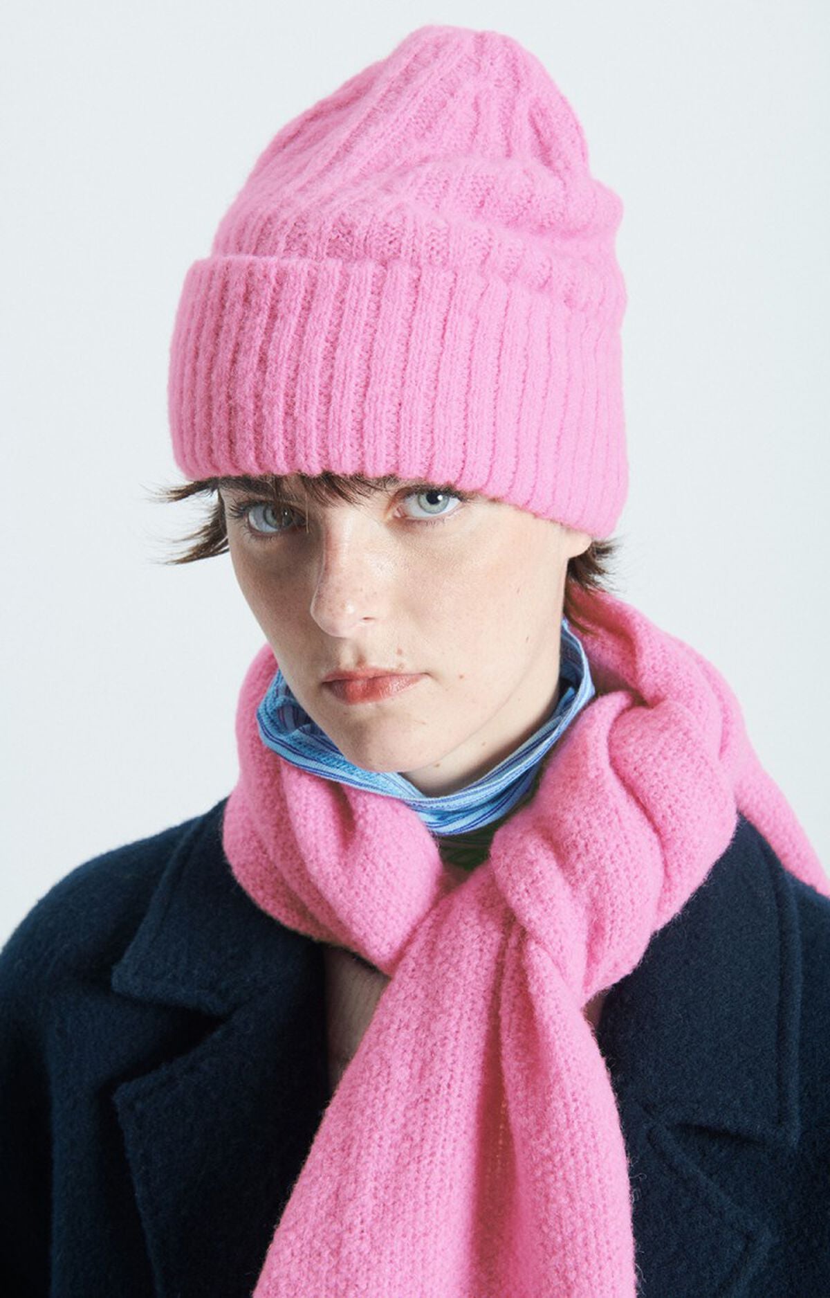 American Vintage Mütze East in Bubble Pink meliert