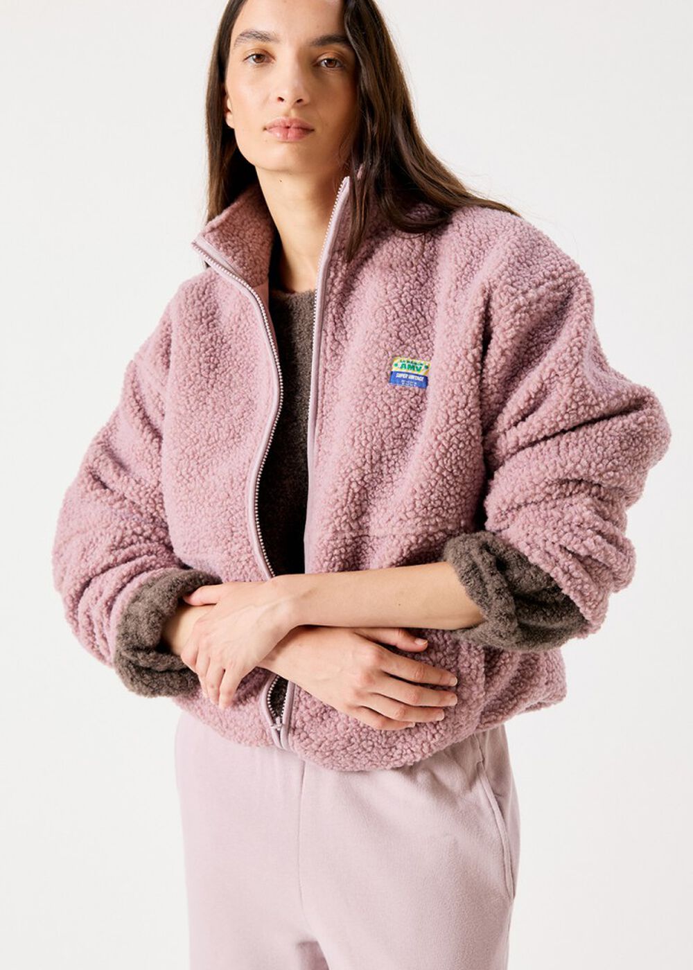 American Vintage Hoktown Jacke Prunelle Chiné – Herstellerfoto zur Prüfung