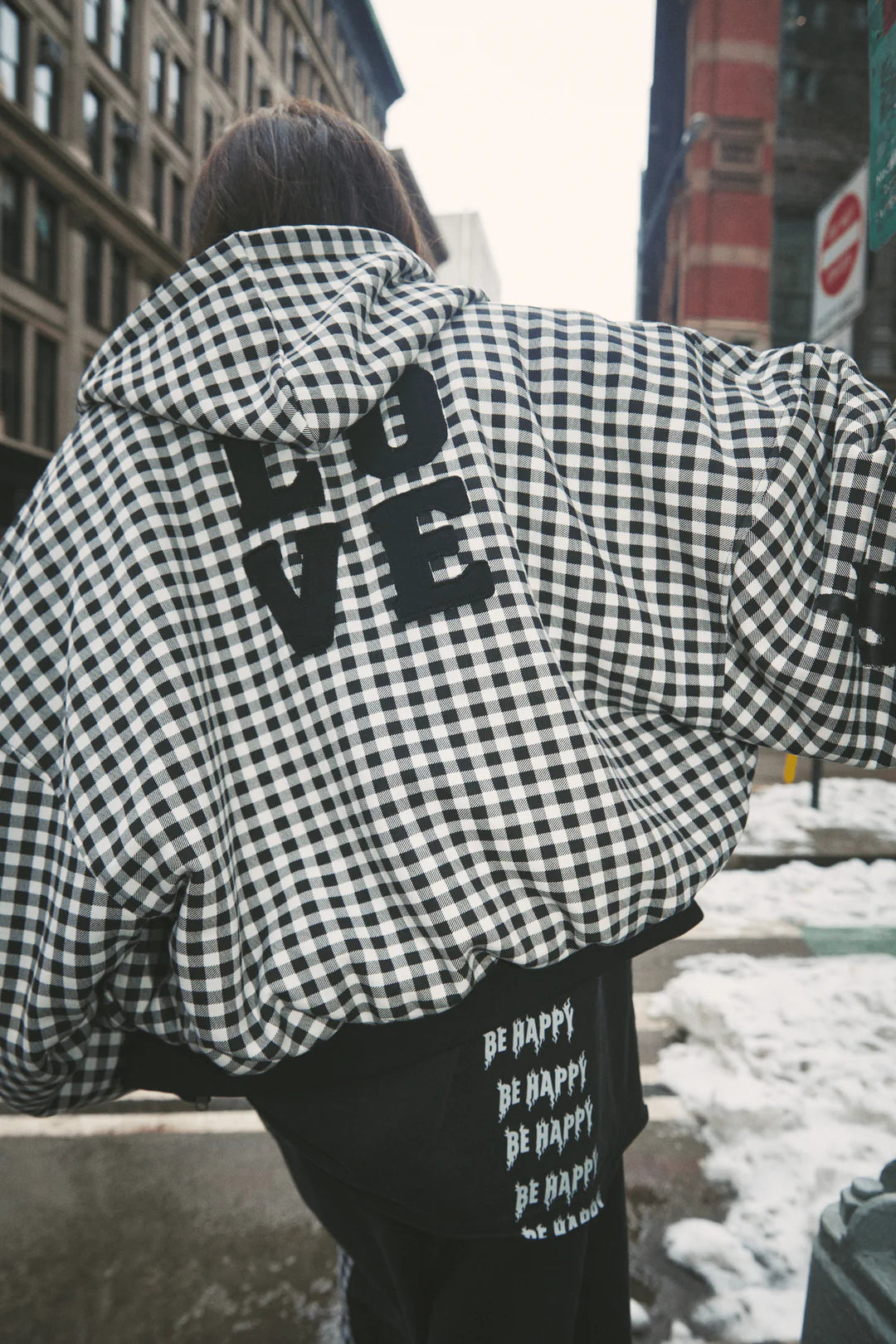 Sabbi GINGHAM PADDED BOMBER