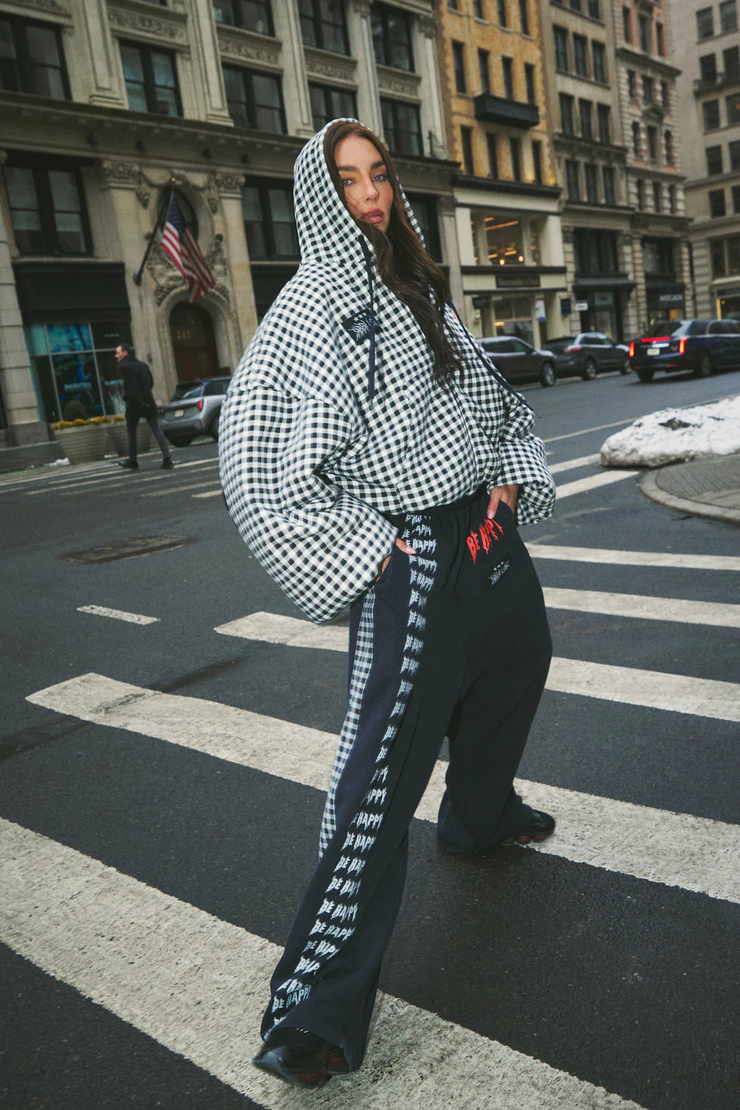 Sabbi GINGHAM PADDED BOMBER