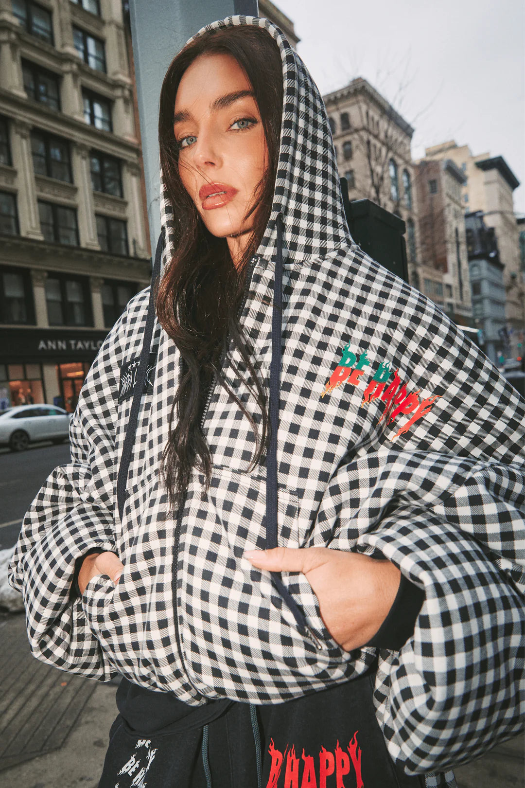Sabbi GINGHAM PADDED BOMBER