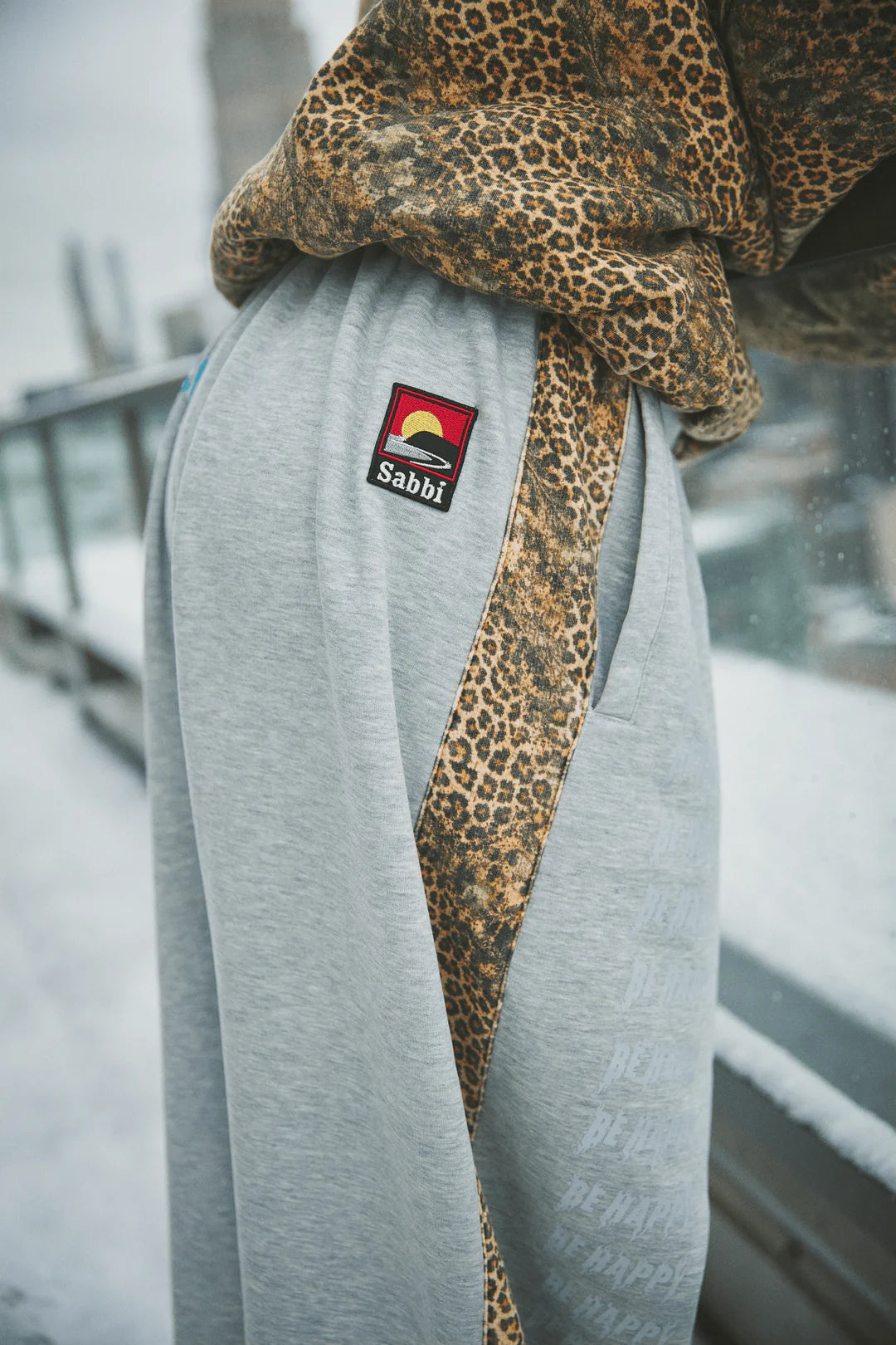 Sabbi LEG SWEAT PANTS - LEOPARD
