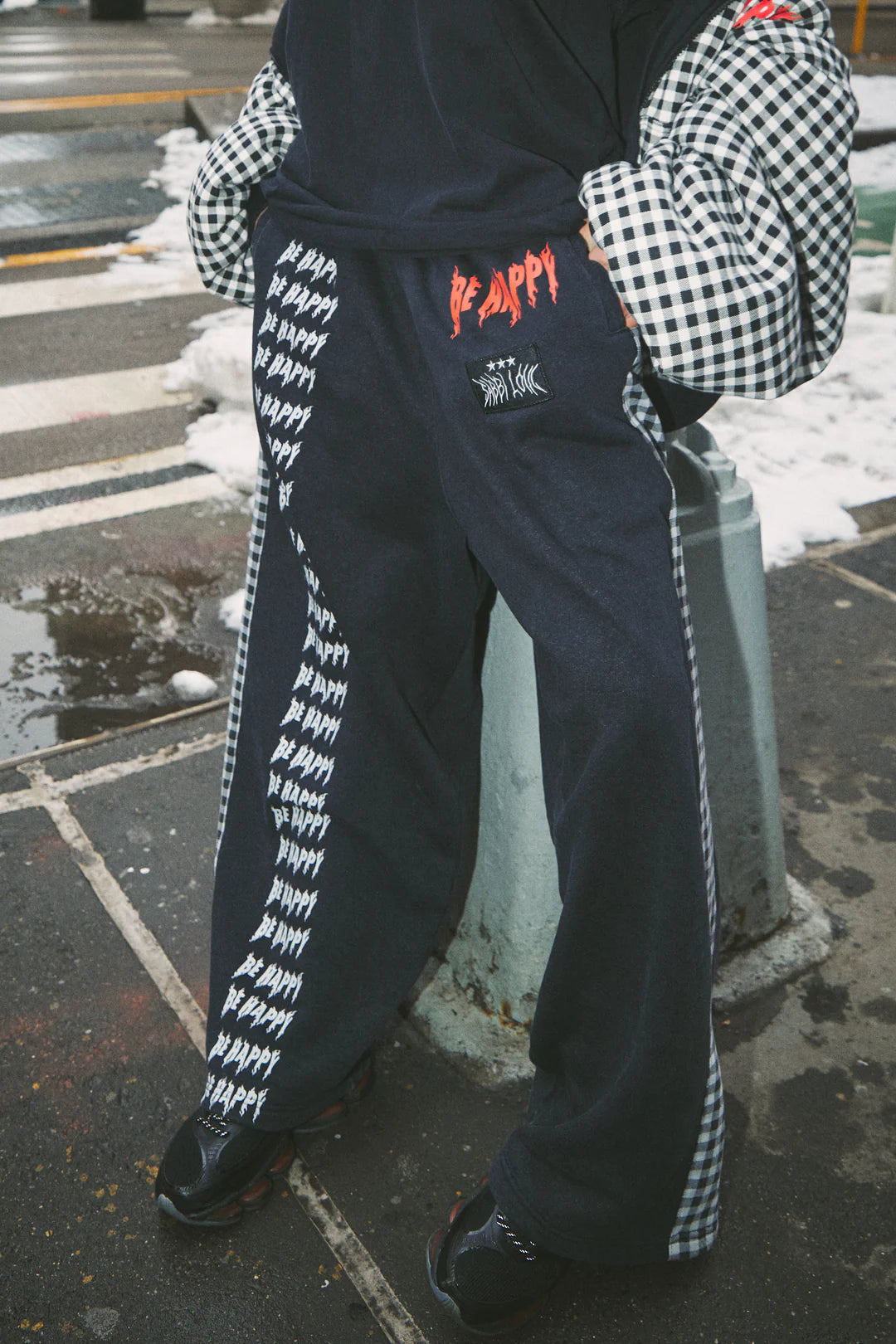 Sabbi LEG SWEAT PANTS - GINGHAM
