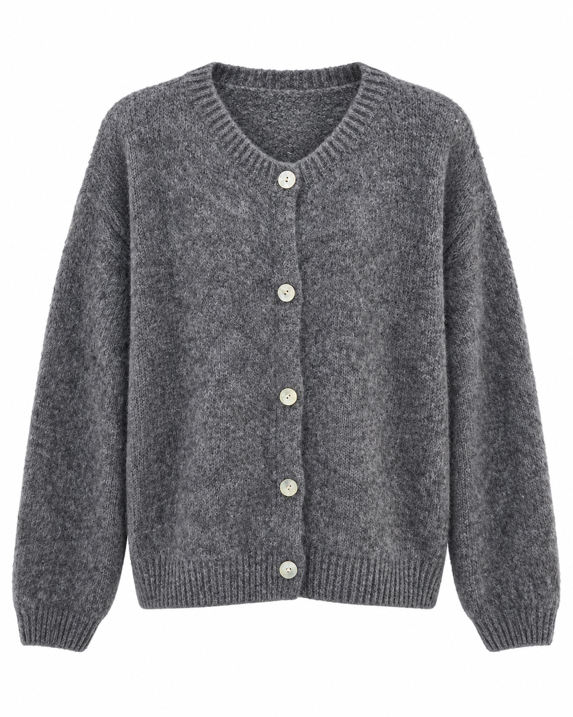 Cardigan Basic Anthrazit