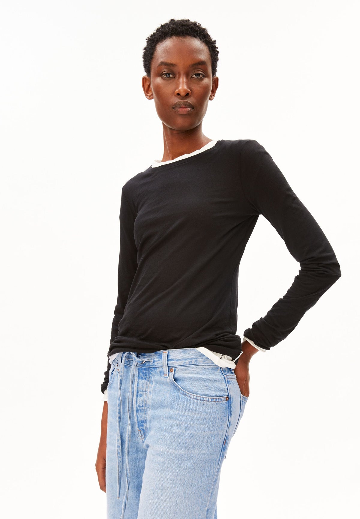 ARMEDANGELS EINIAARA Soft in Schwarz
