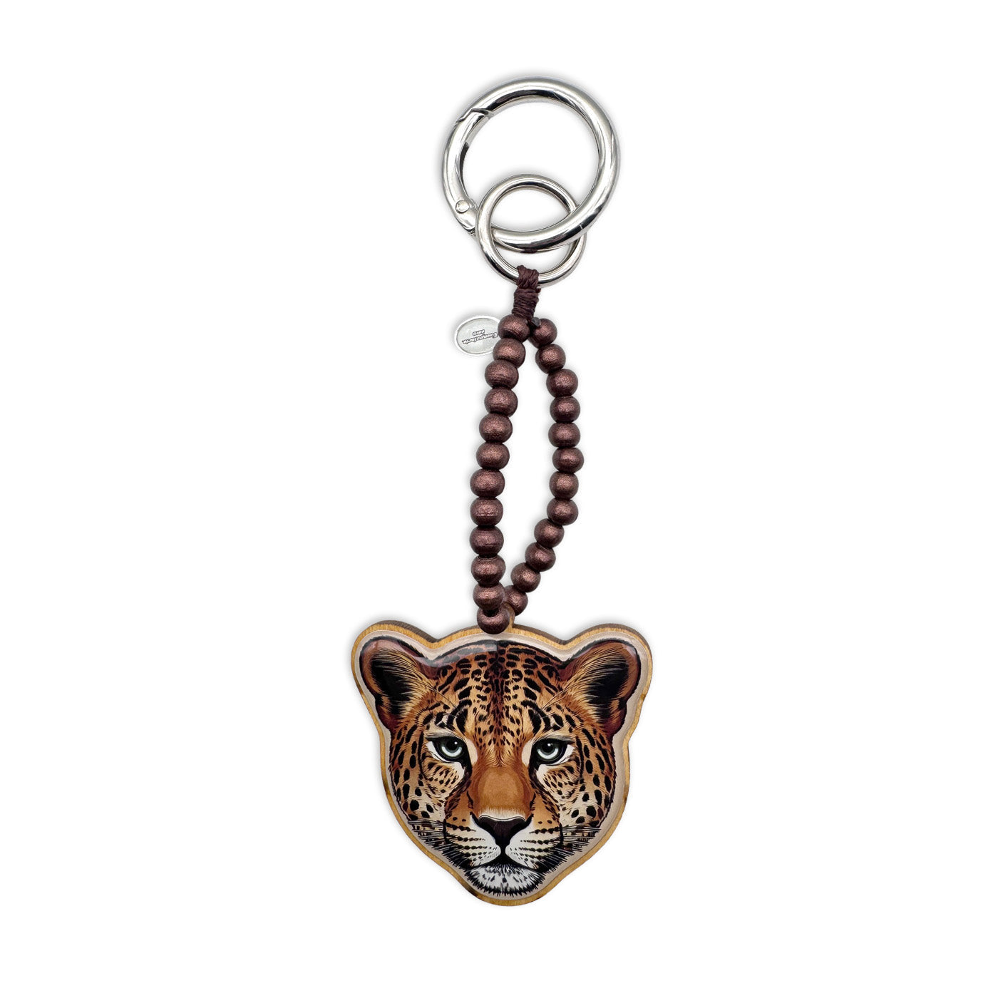 Leopard bag charm Escapulario